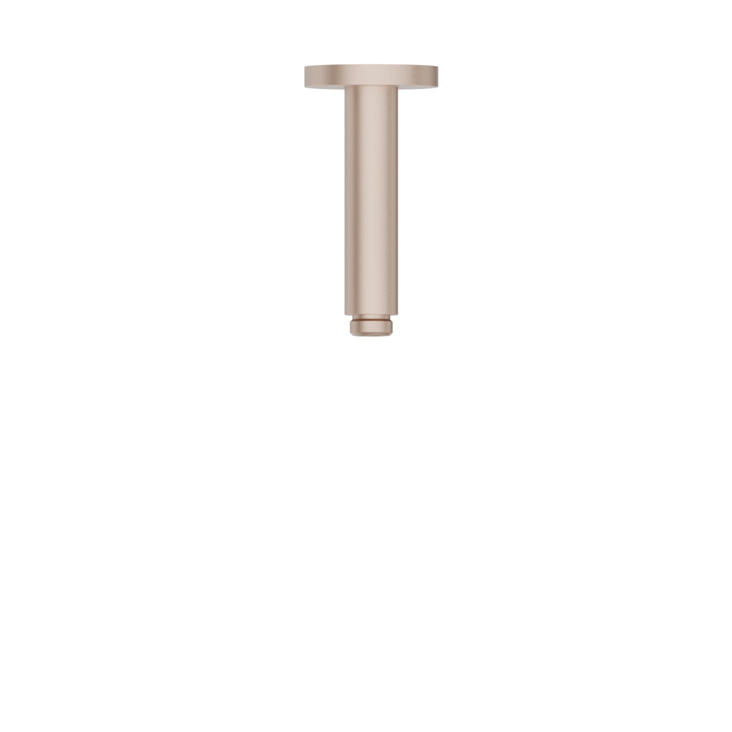 Braccio soffione a soffitto, tondo, in ottone.
L=120 mm. - finitura Copper Satin
