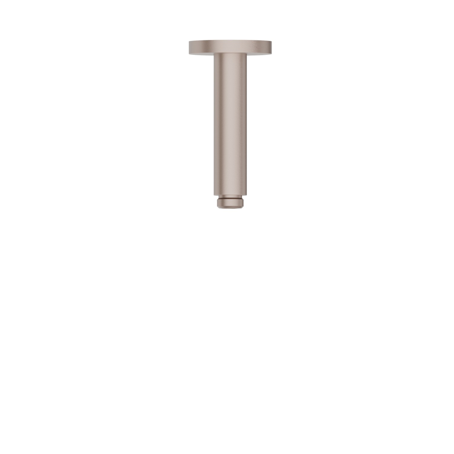 Braccio soffione a soffitto, tondo, in ottone.
L=120 mm. - finitura Copper Glossy