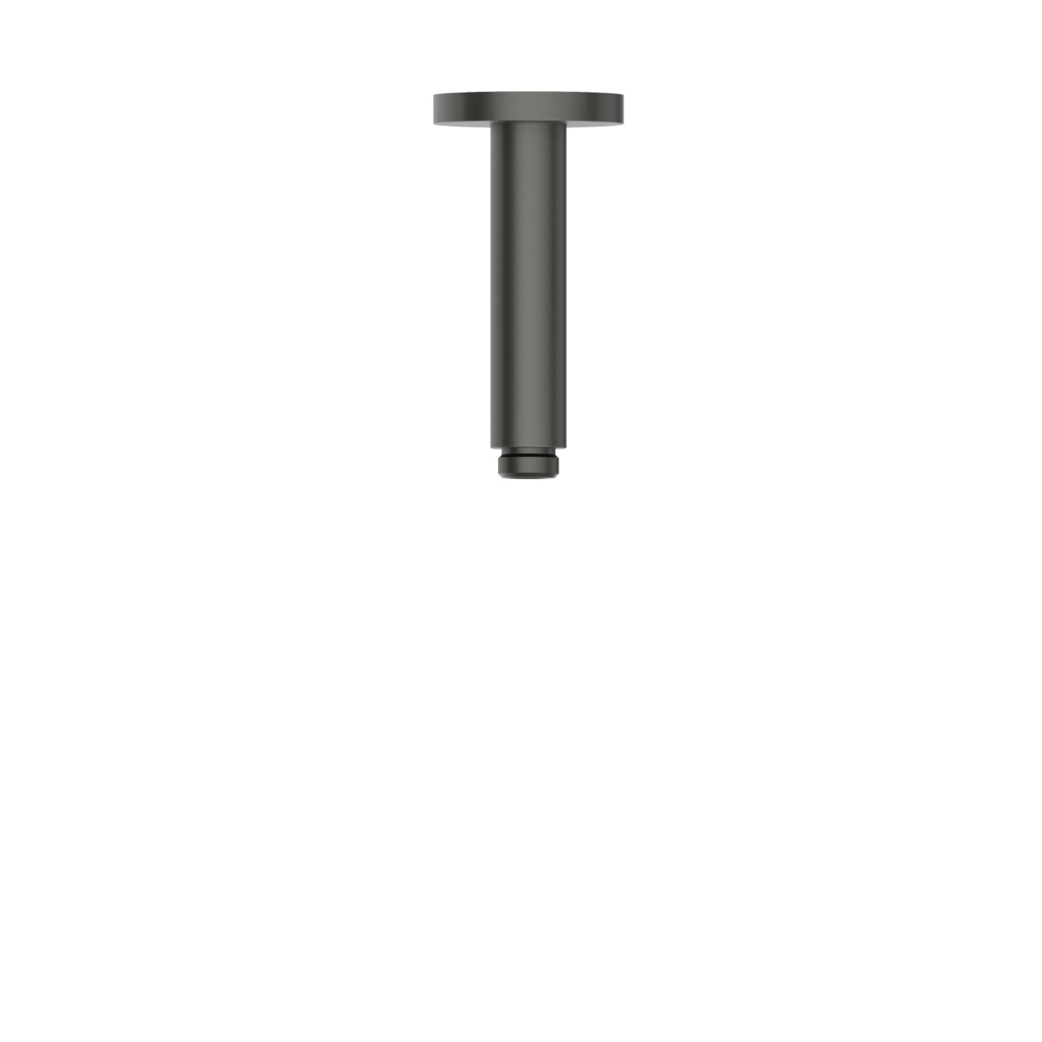 Braccio soffione a soffitto, tondo, in ottone.
L=120 mm. - finitura Carbon Satin