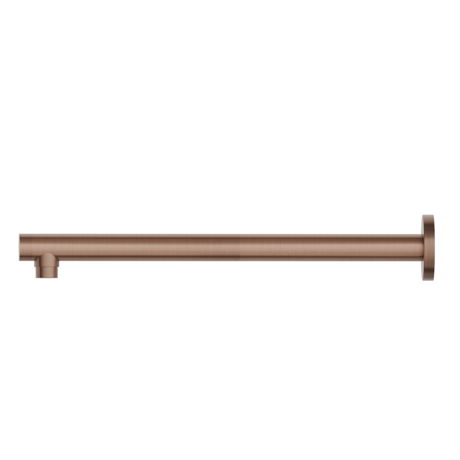 Braccio soffione a parete, in acciaio inox.
L=350 mm. - finitura PVD Brushed Copper Bronze