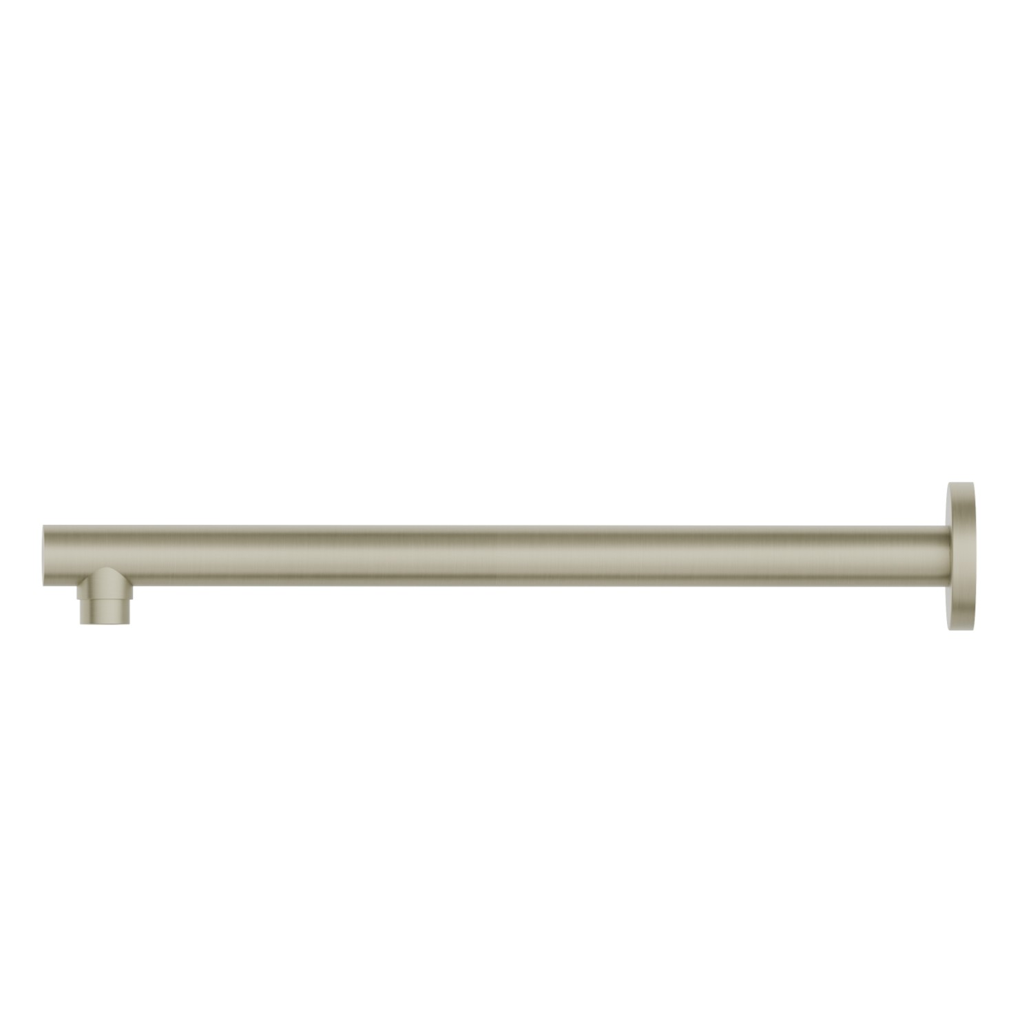 Braccio soffione a parete, in acciaio inox.
L=350 mm. - finitura PVD Brushed Pale Gold