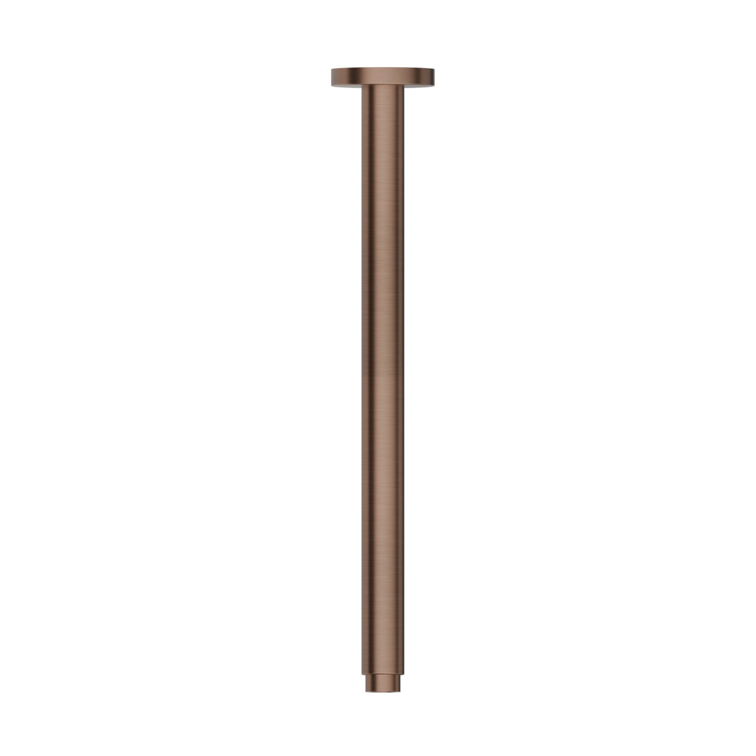 Bras ciel de pluie au plafond, en acier inox. L=350 mm - finition PVD Brushed Copper Bronze