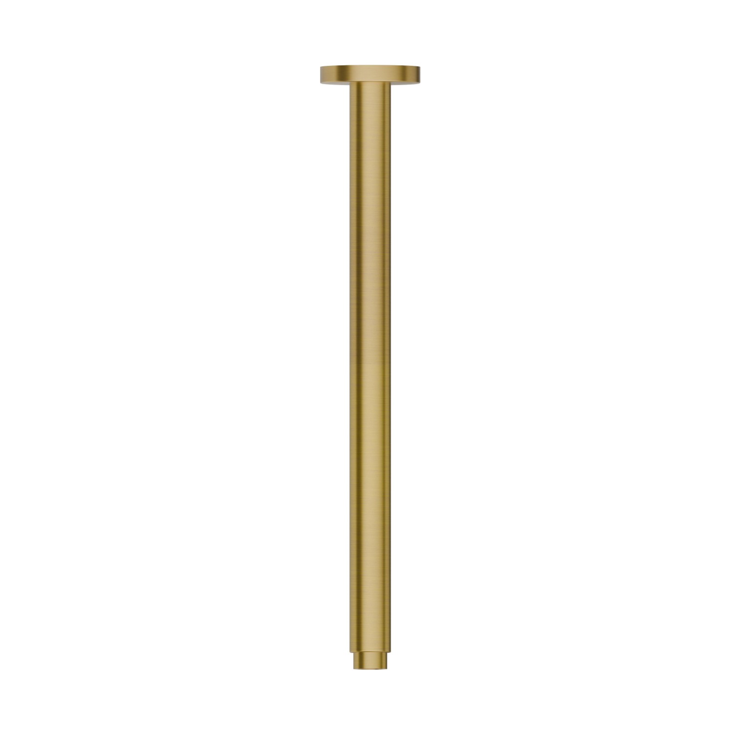 Braccio soffione a soffitto, in acciaio inox.
L=350 mm. - finitura PVD Brushed Gold