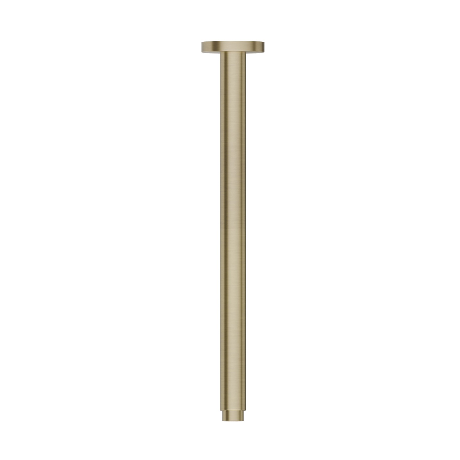 Deckenmontierter Duschkopfarm aus Edelstahl. L=350 mm - oberfläche PVD  Pale Gold gebürstet