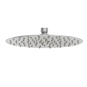 Ciel de pluie ronde avec jet de pluie.
H. 2 mm. ø 250 mm - finition Stainless Steel