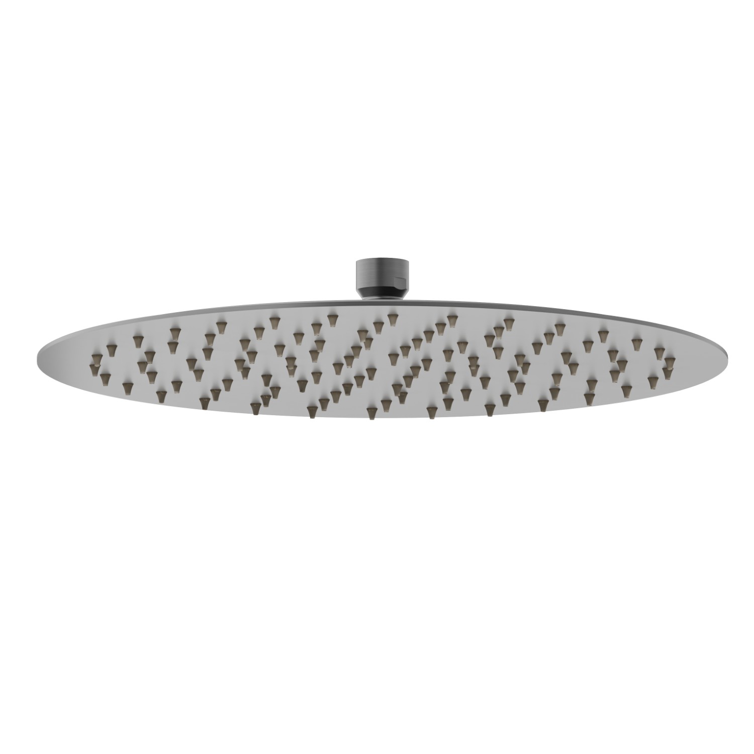 Rundkopfbrause mit Regenstrahl. H. 2 mm. ø 300 mm - oberfläche PVD  Gun Metal gebürstet