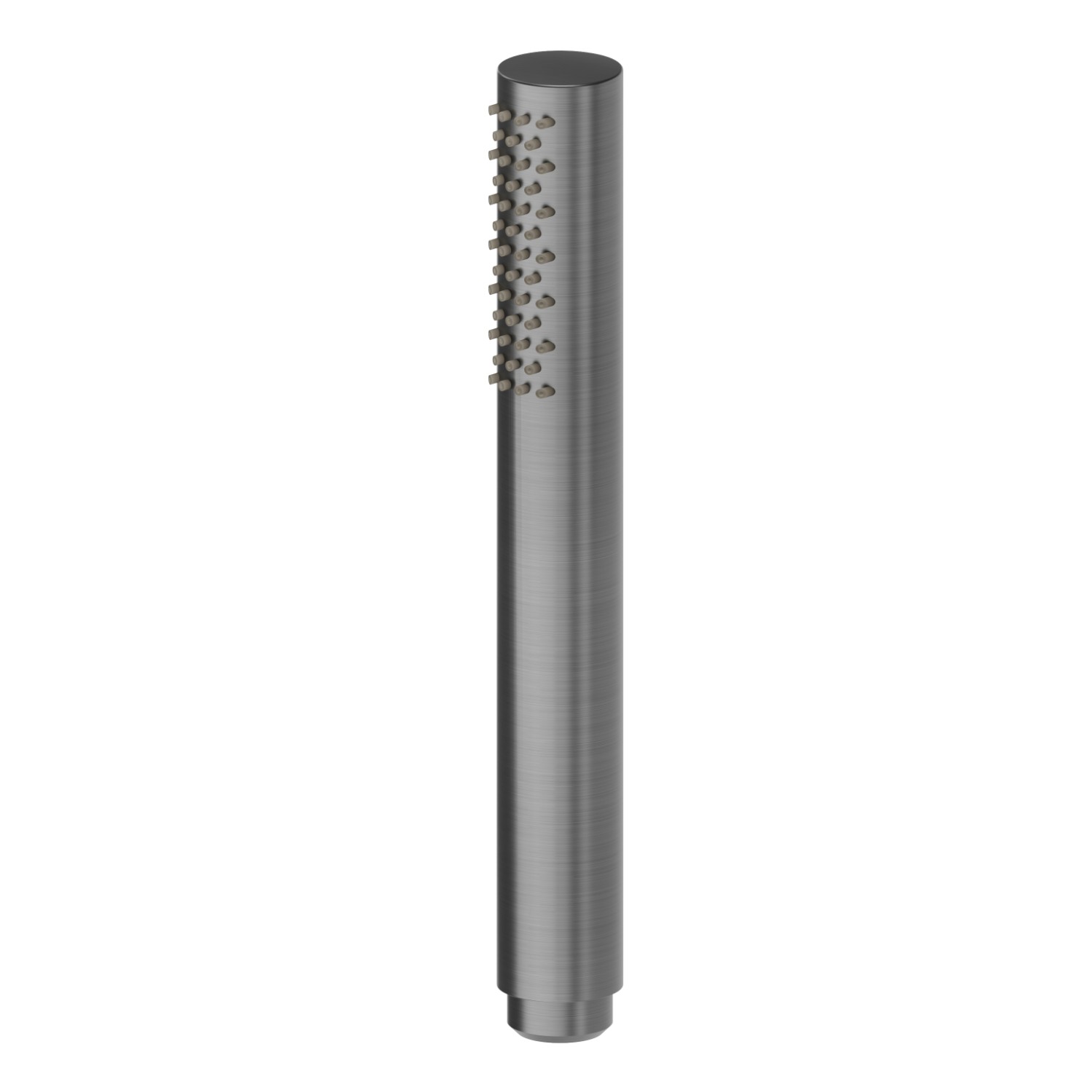 Doccetta monogetto in acciaio inox. - finitura PVD Brushed Gun Metal