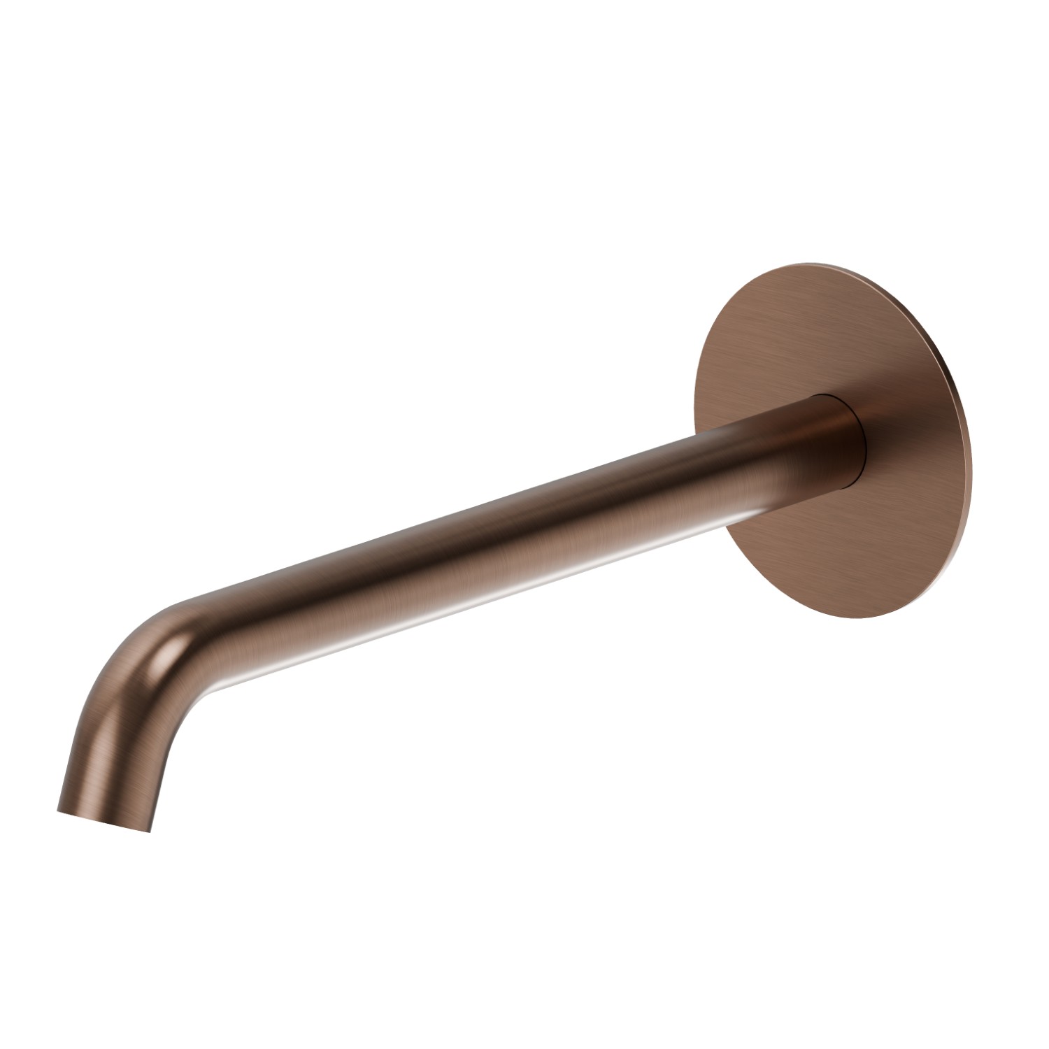 Bec mural pour lavabo avec connexion 1/2“ - finition PVD Brushed Copper Bronze
