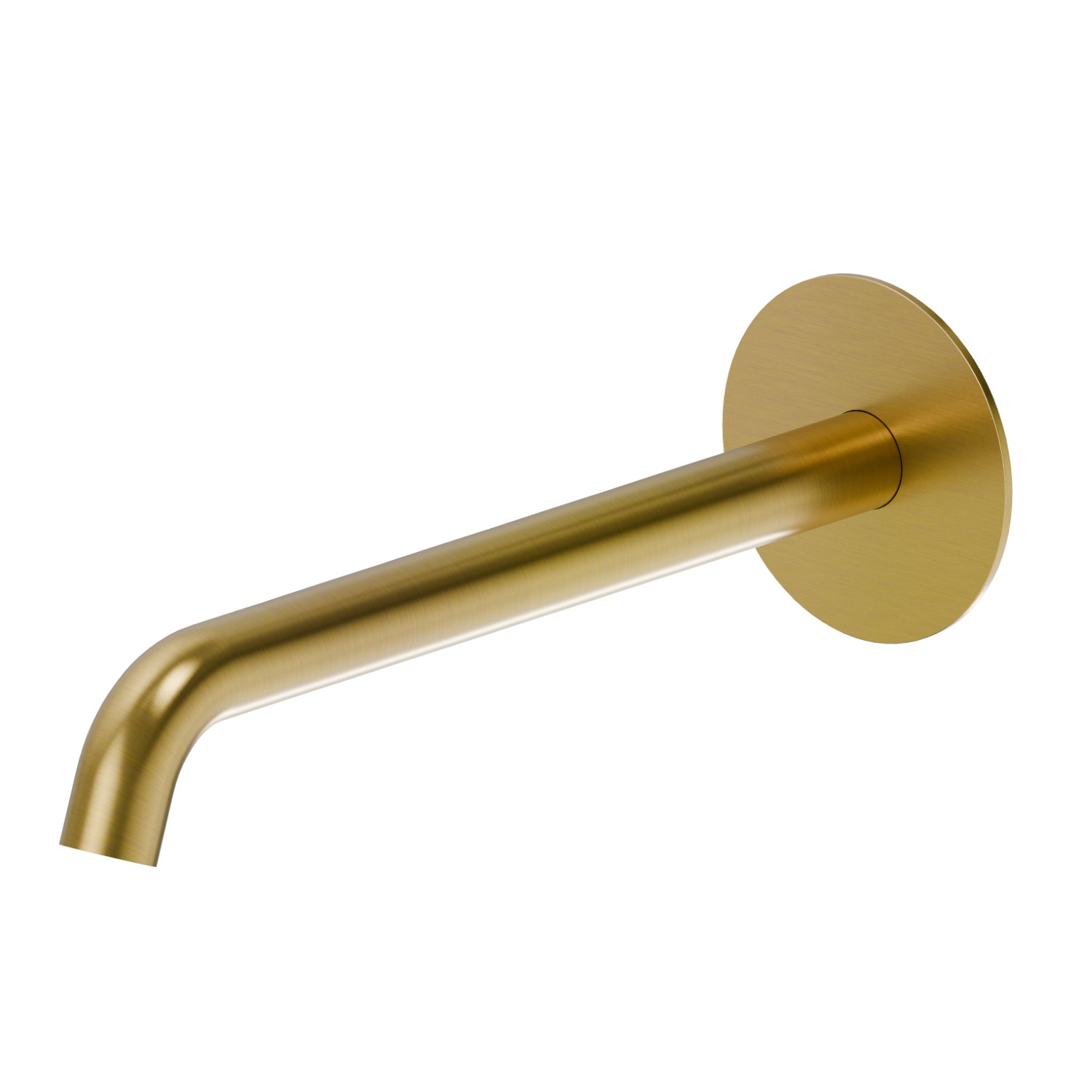 Wall spout for basin group with 1/2” connection - finish PVD Brushed Gold