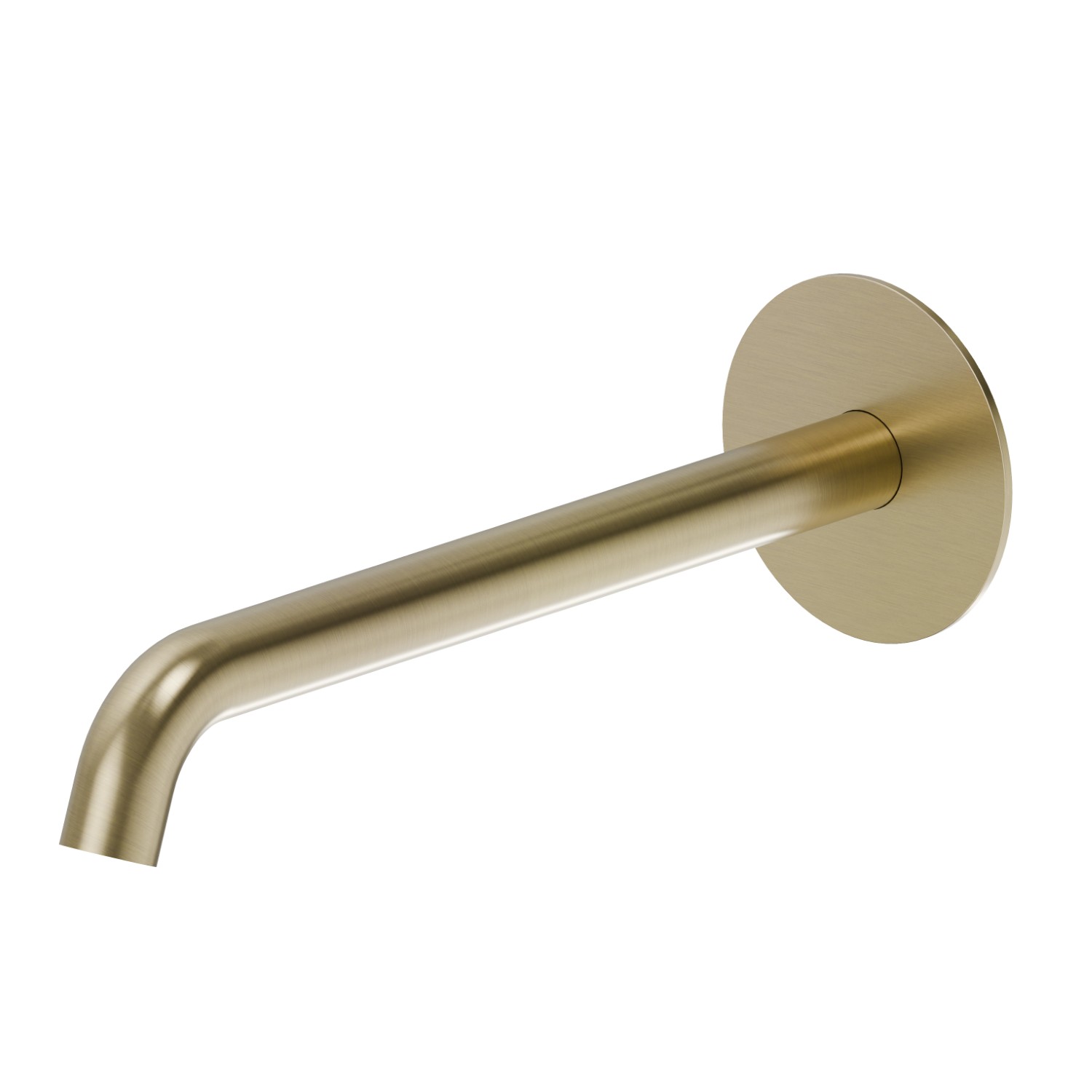 Wall spout for basin group with 1/2” connection - finish PVD Brushed Pale Gold