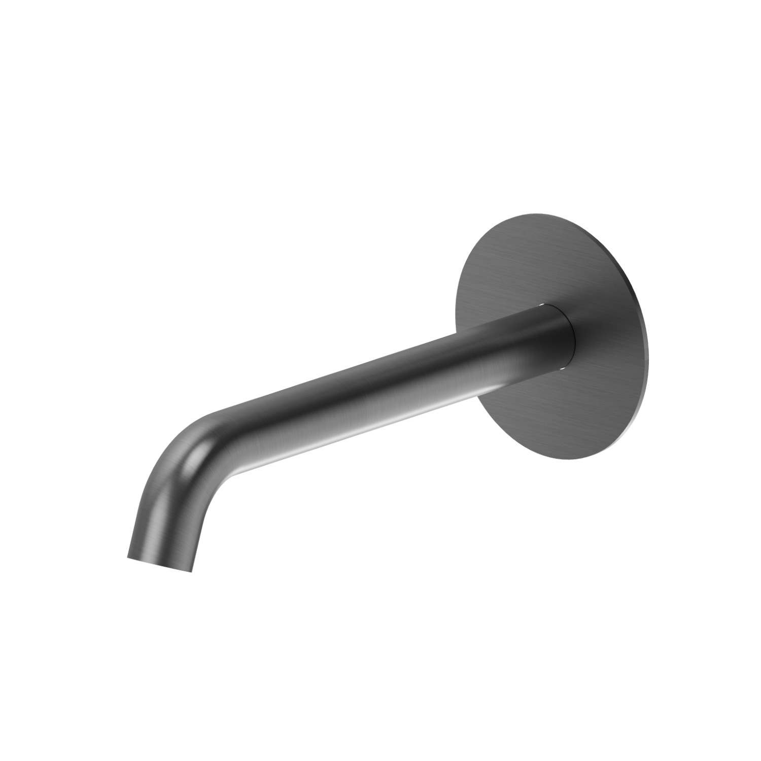Wall spout for basin group with 1/2” connection - finish PVD Brushed Gun Metal