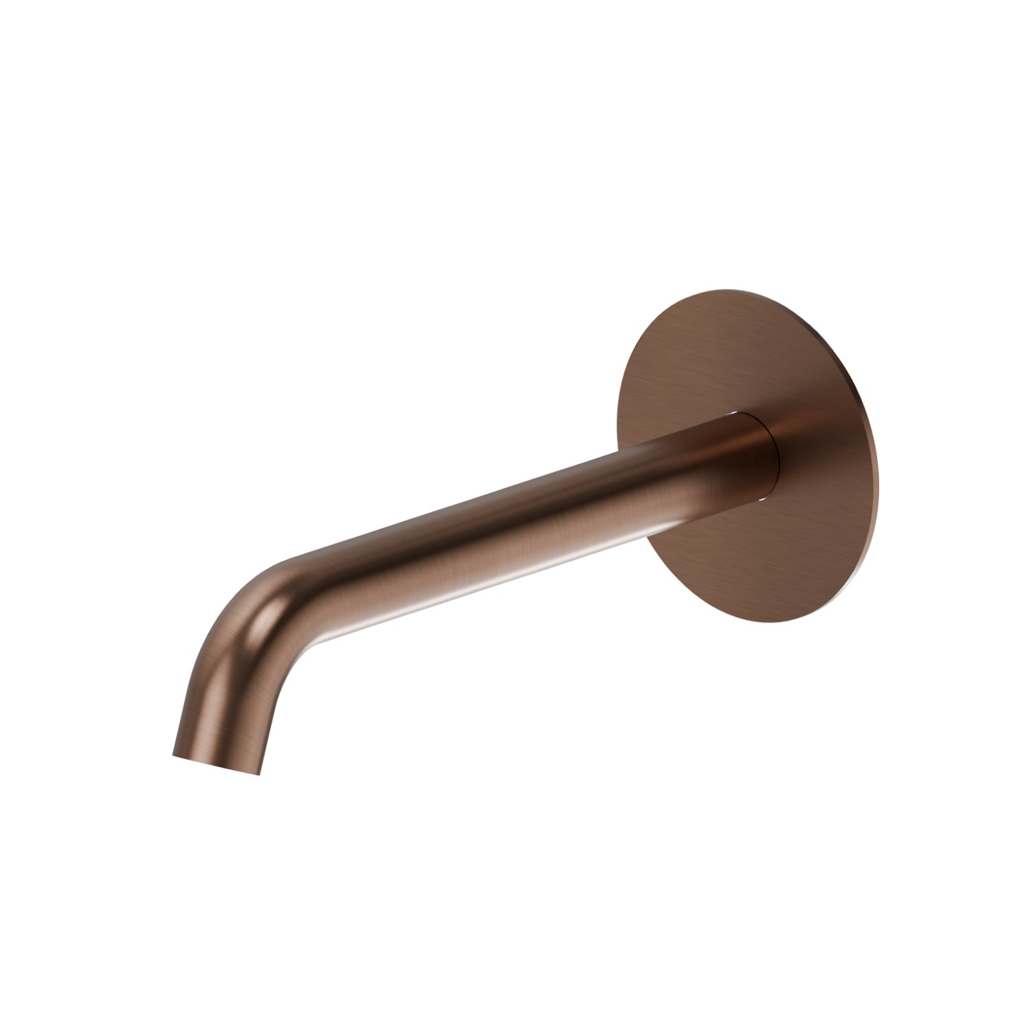 Wall spout for basin group with 1/2” connection - finish PVD Brushed Copper Bronze