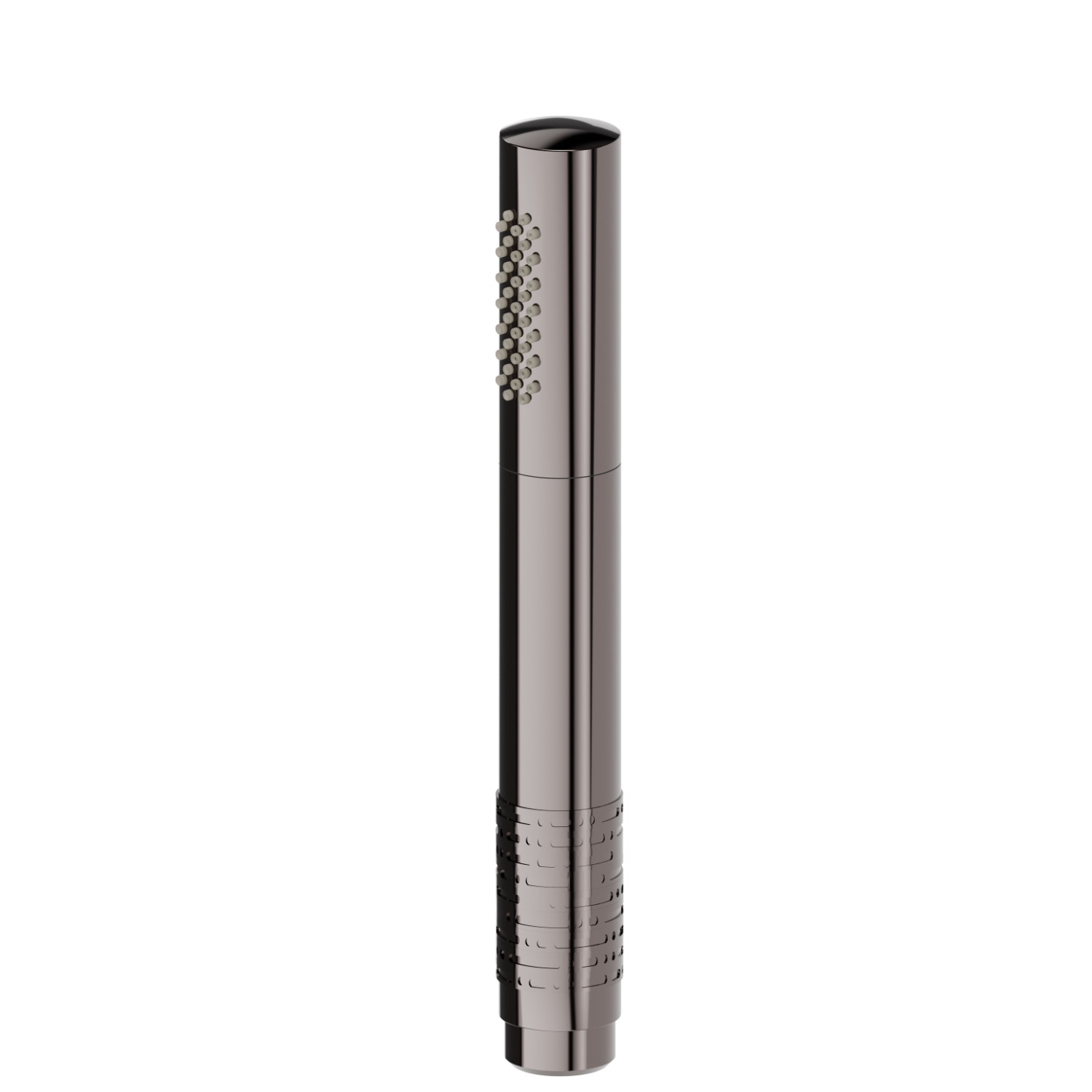 Doccetta in ottone monogetto. Con texture.
Luxxury. - finitura PVD Gun Metal