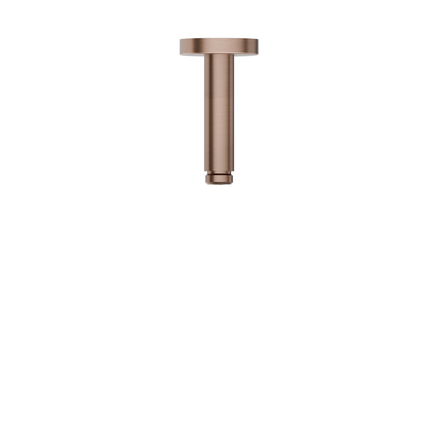 Bras ciel de pluie au plafond, en acier inox - finition PVD Brushed Copper Bronze