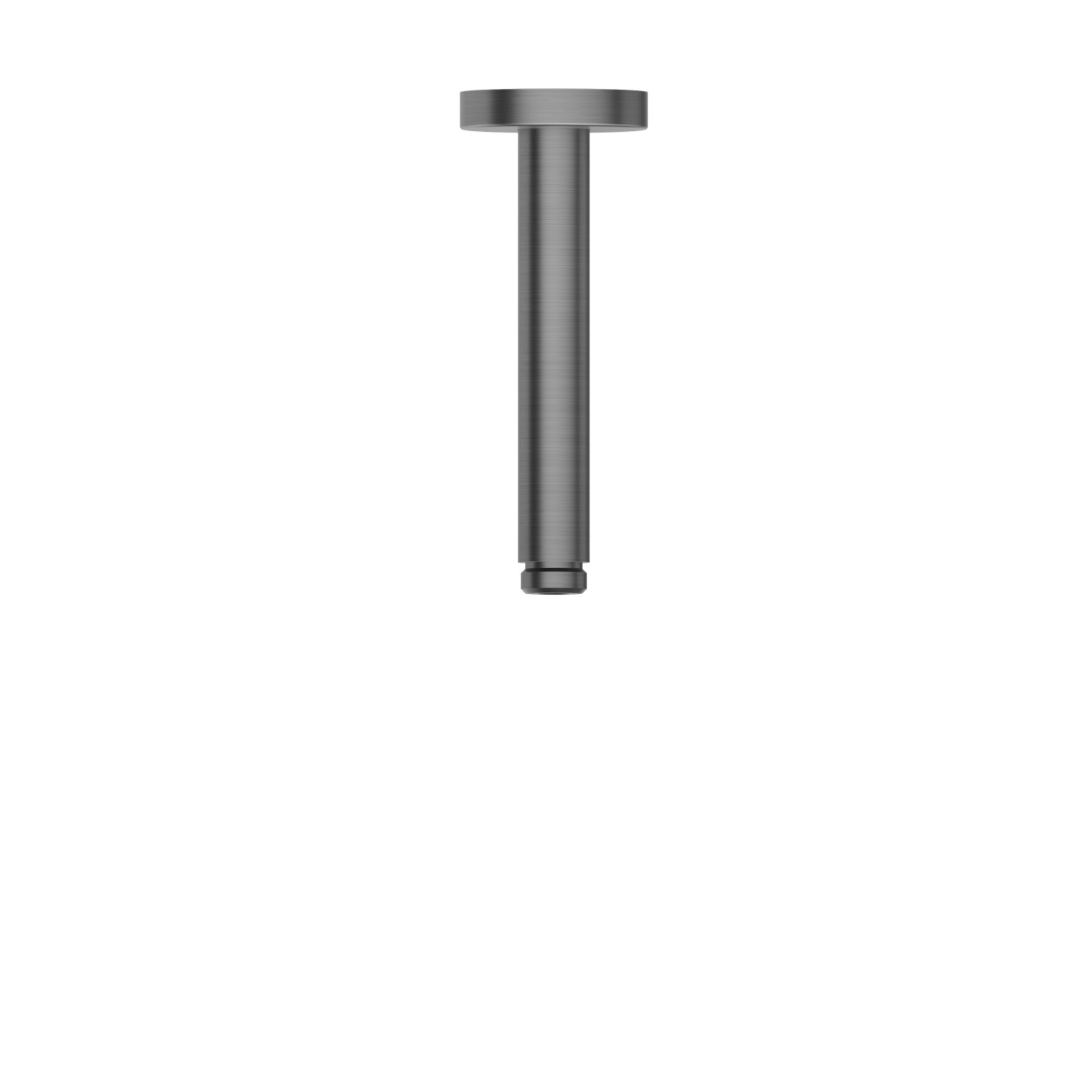 Braccio soffione a soffitto, in acciaio inox. - finitura PVD Brushed Gun Metal