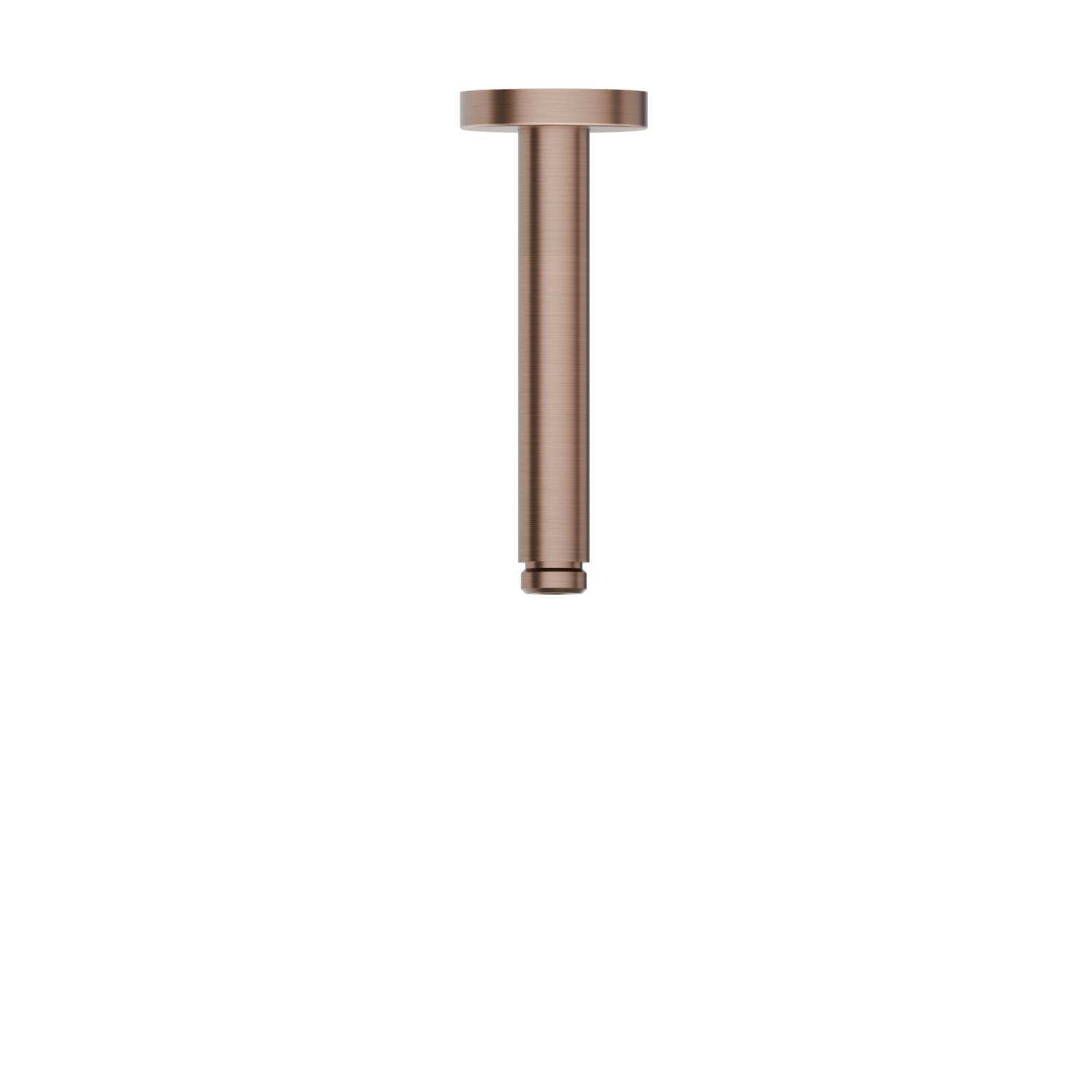 Bras ciel de pluie au plafond, en acier inox - finition PVD Brushed Copper Bronze