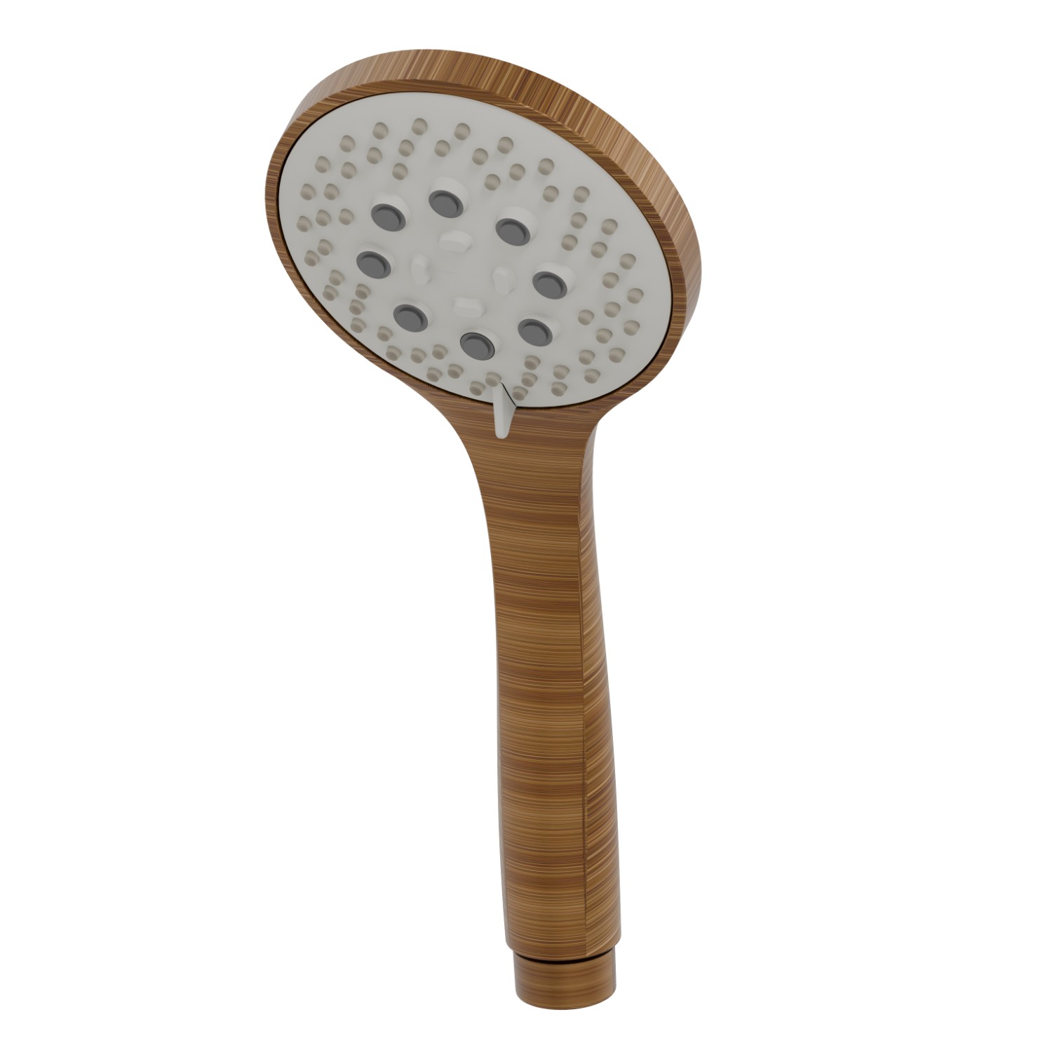 Doccetta in ABS a 3 getti. - finitura Groove Bronze