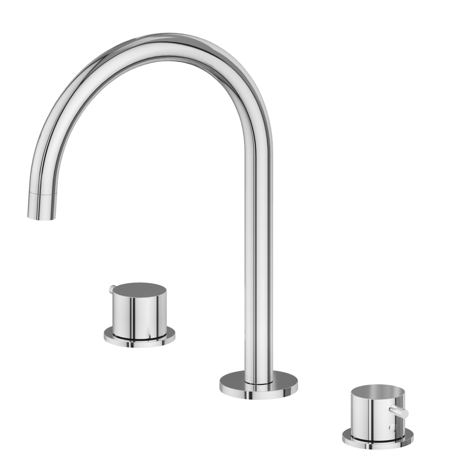 3-hole basin group, swivel spout - finish Chrome