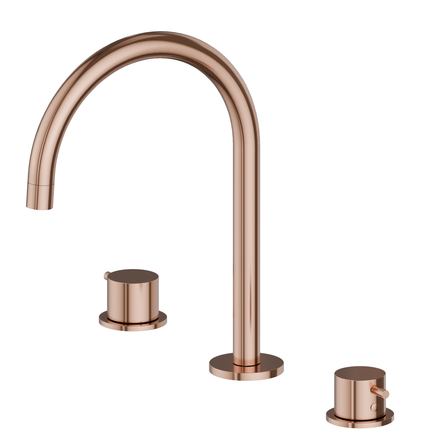 3-hole basin group, swivel spout - finish PVD Copper Bronze