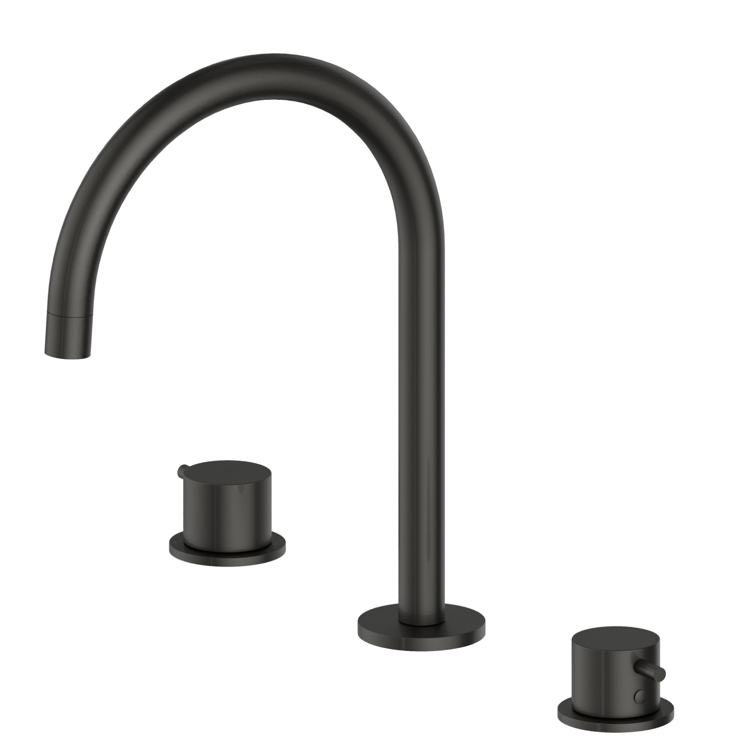 3-hole basin group, swivel spout - finish Carbon Satin