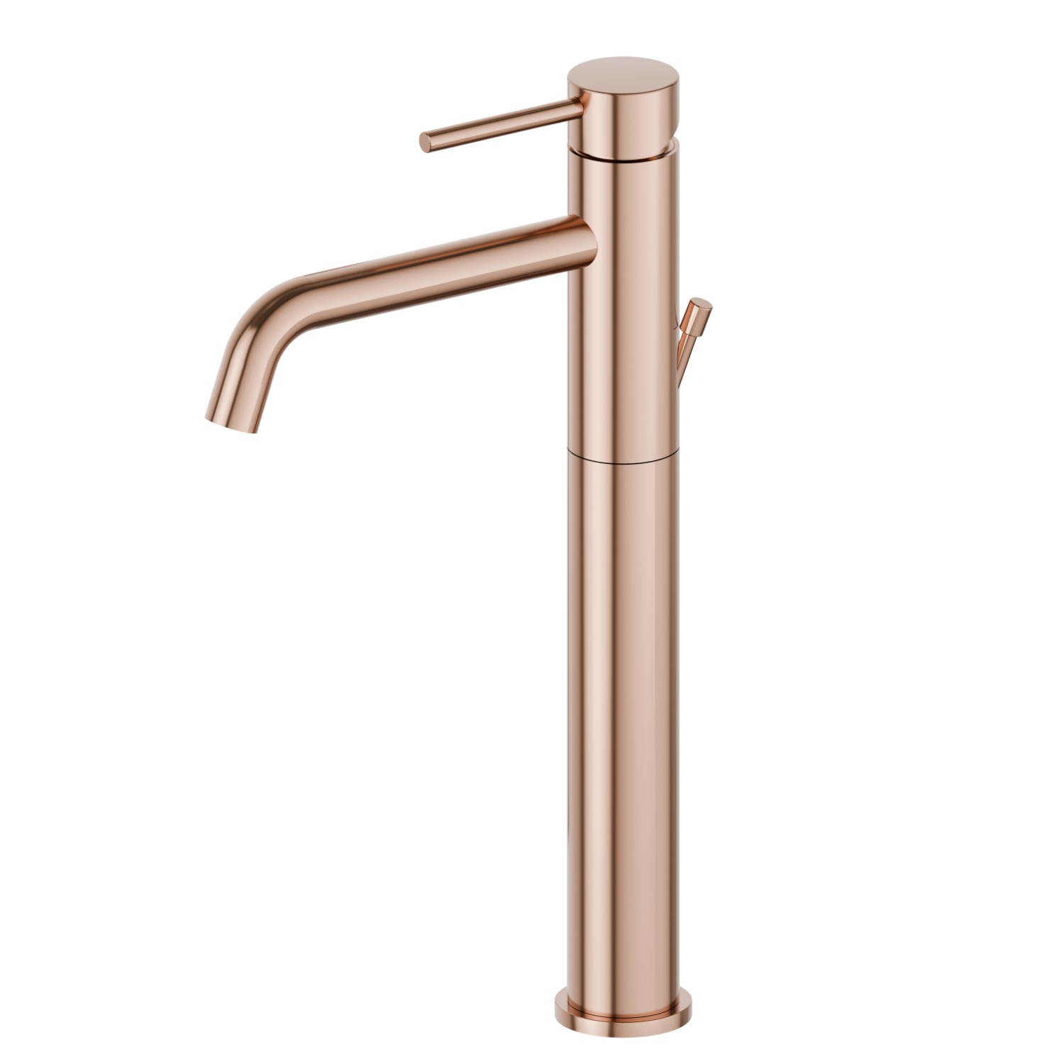 Mitigeur lavabo pour vasque à poser. Version haute - finition PVD Copper Bronze