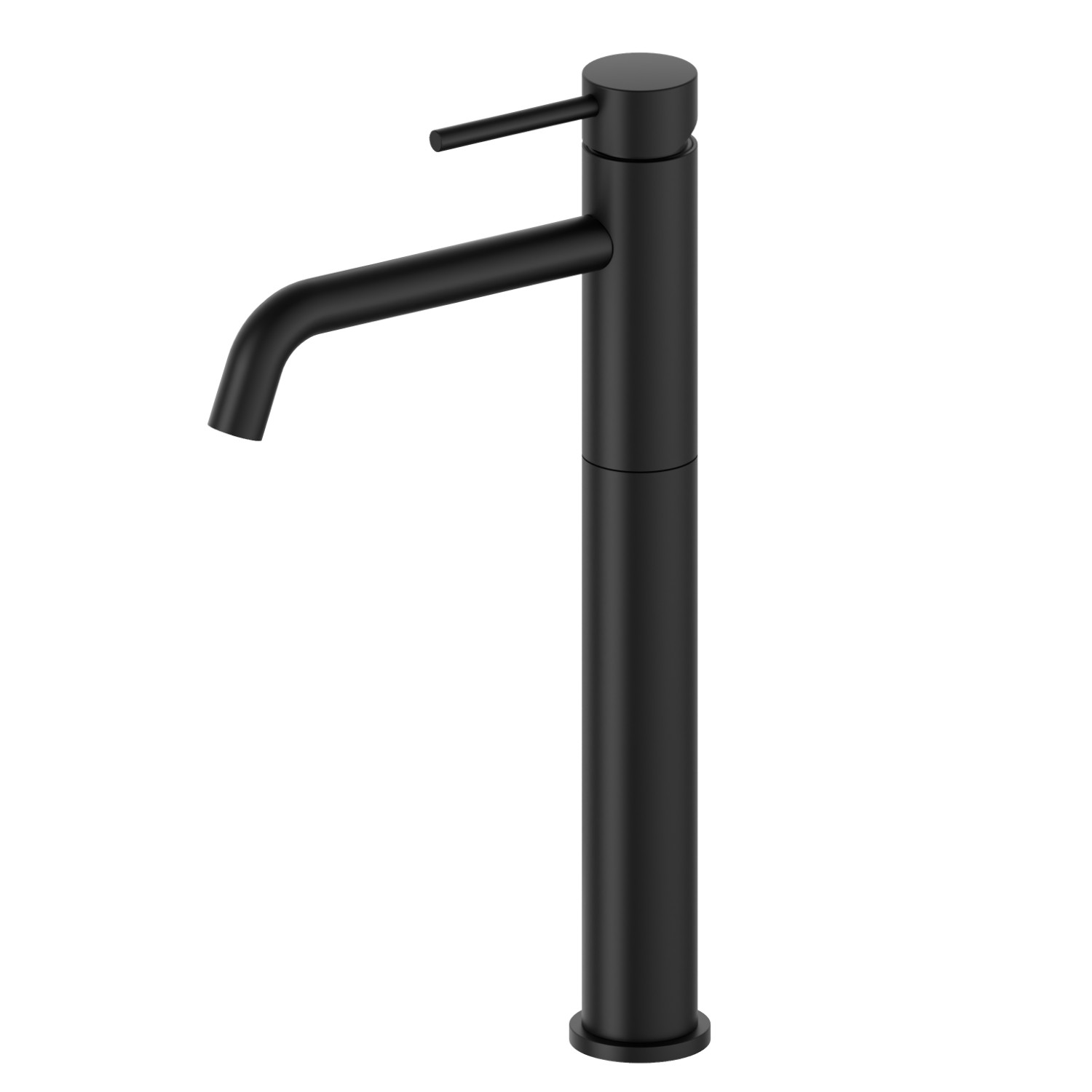 Mitigeur lavabo pour vasque à poser. Version haute - finition Matt Black