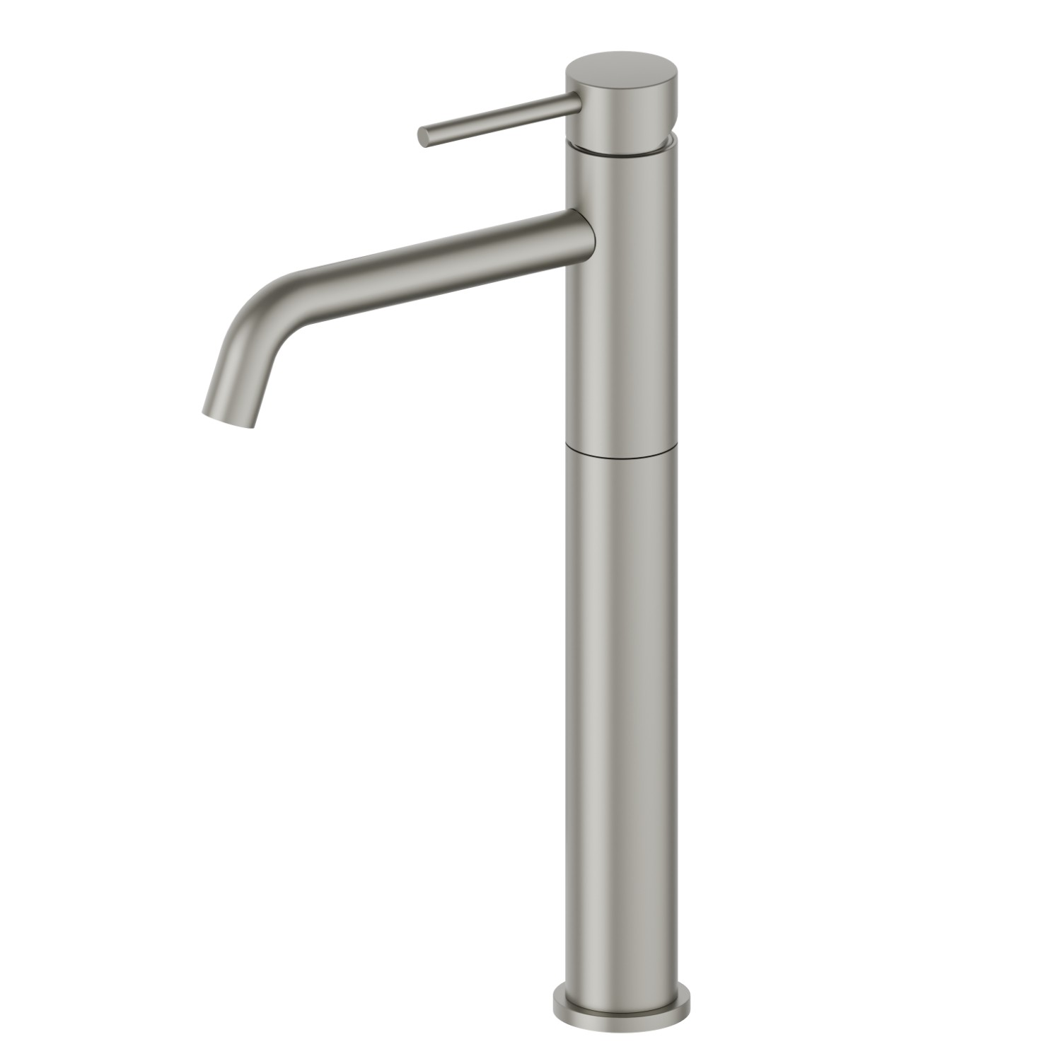 Mitigeur lavabo pour vasque à poser. Version haute - finition Titanium Satin