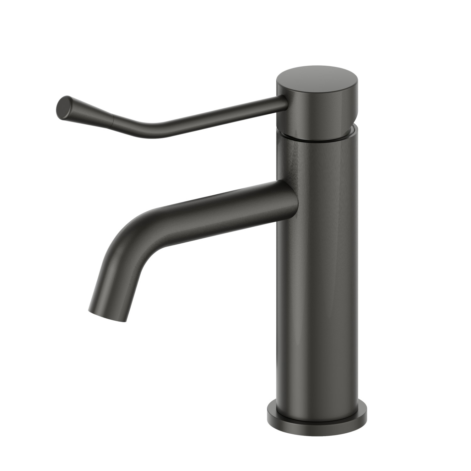 Single lever basin mixer with clinical lever - finish Carbon Satin