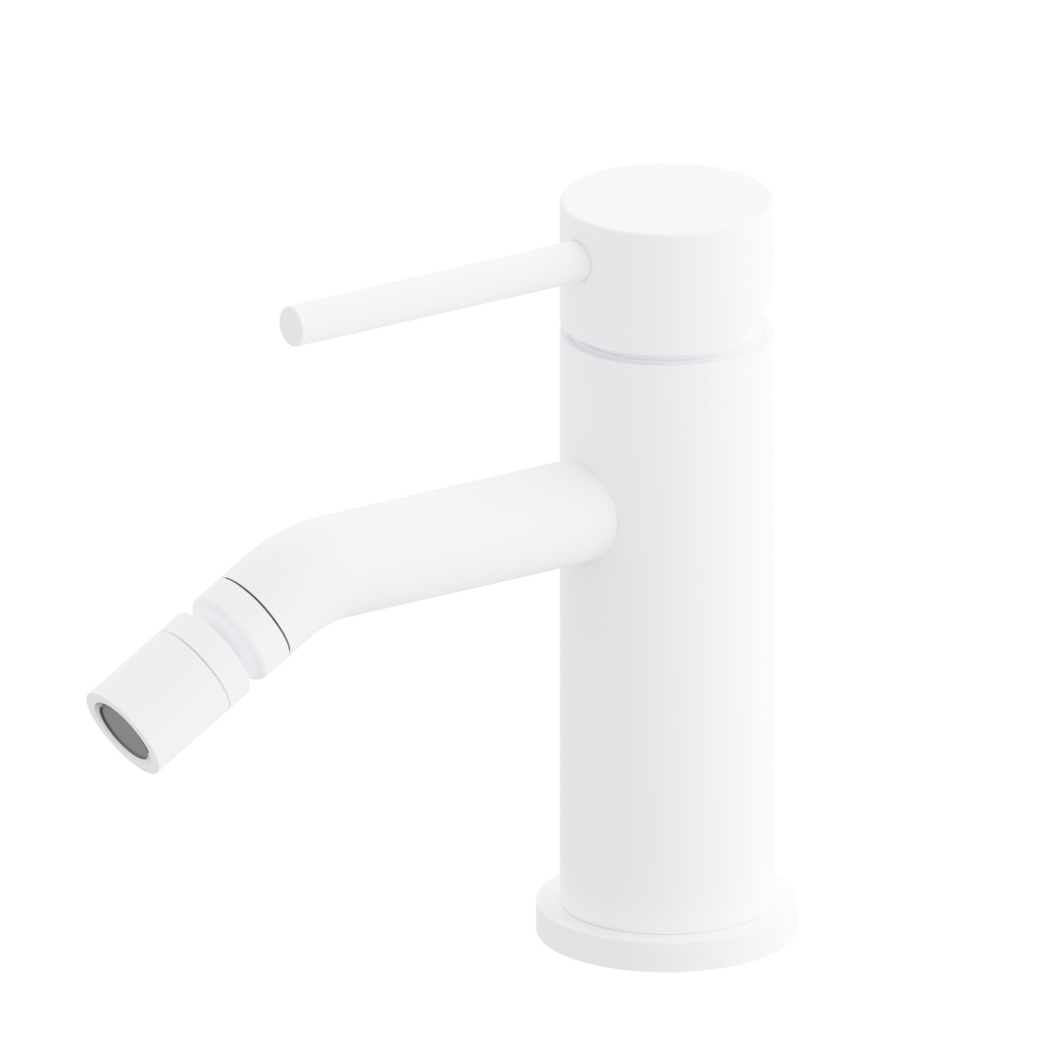 Single lever bidet mixer - finish Matt White