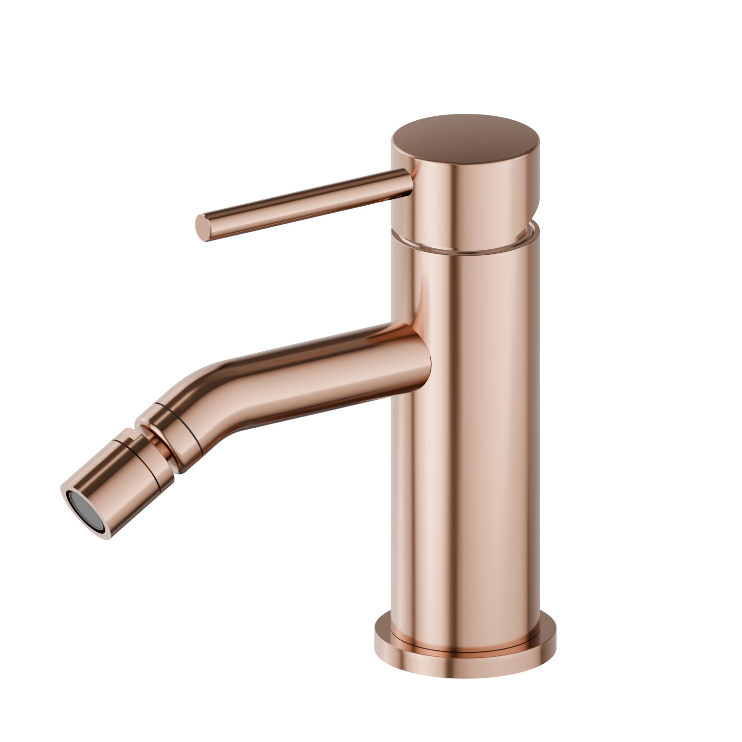Single lever bidet mixer - finish PVD Copper Bronze