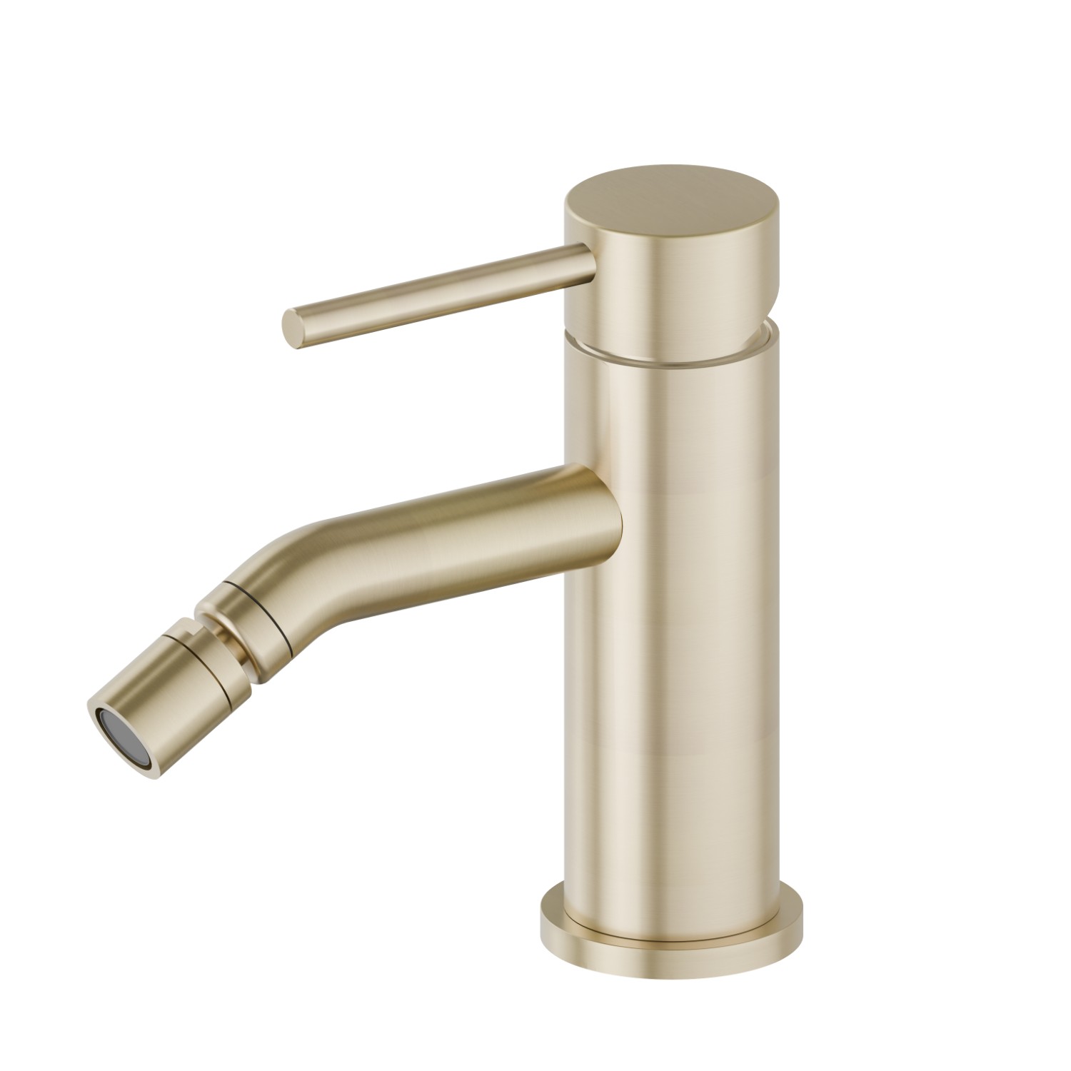 Single lever bidet mixer - finish PVD Brushed Pale Gold