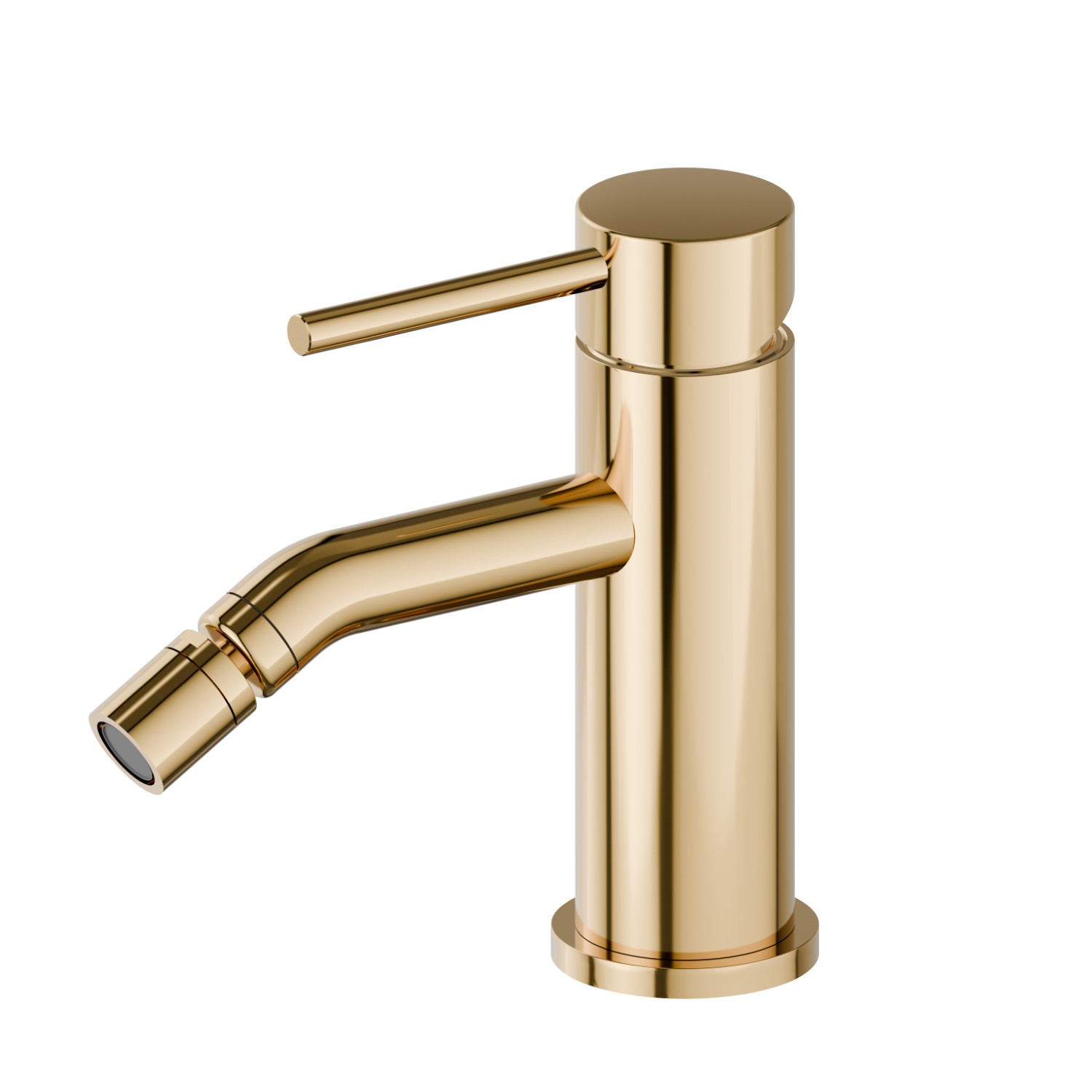 Single lever bidet mixer - finish PVD Glossy Gold