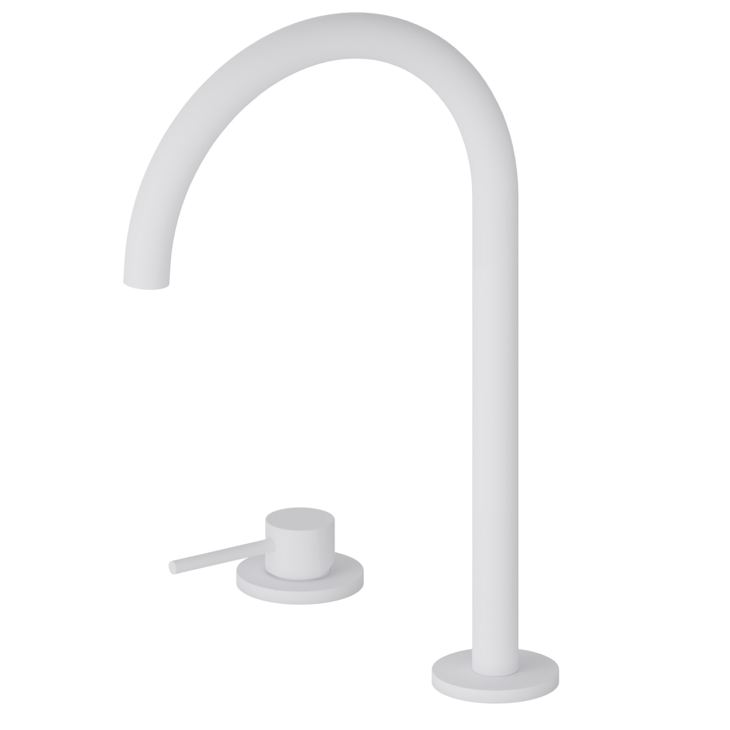 2-hole basin mixer - finish Matt White