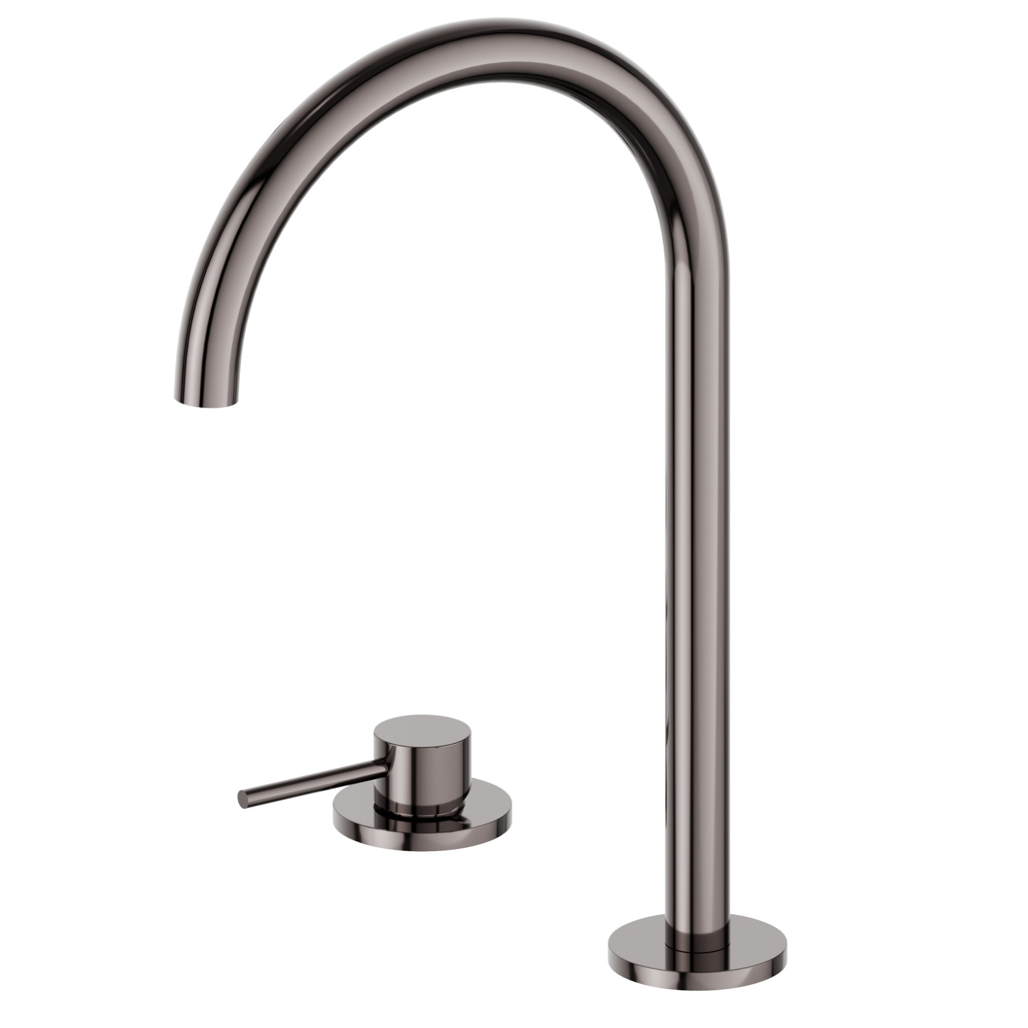 2-hole basin mixer - finish PVD Gun Metal