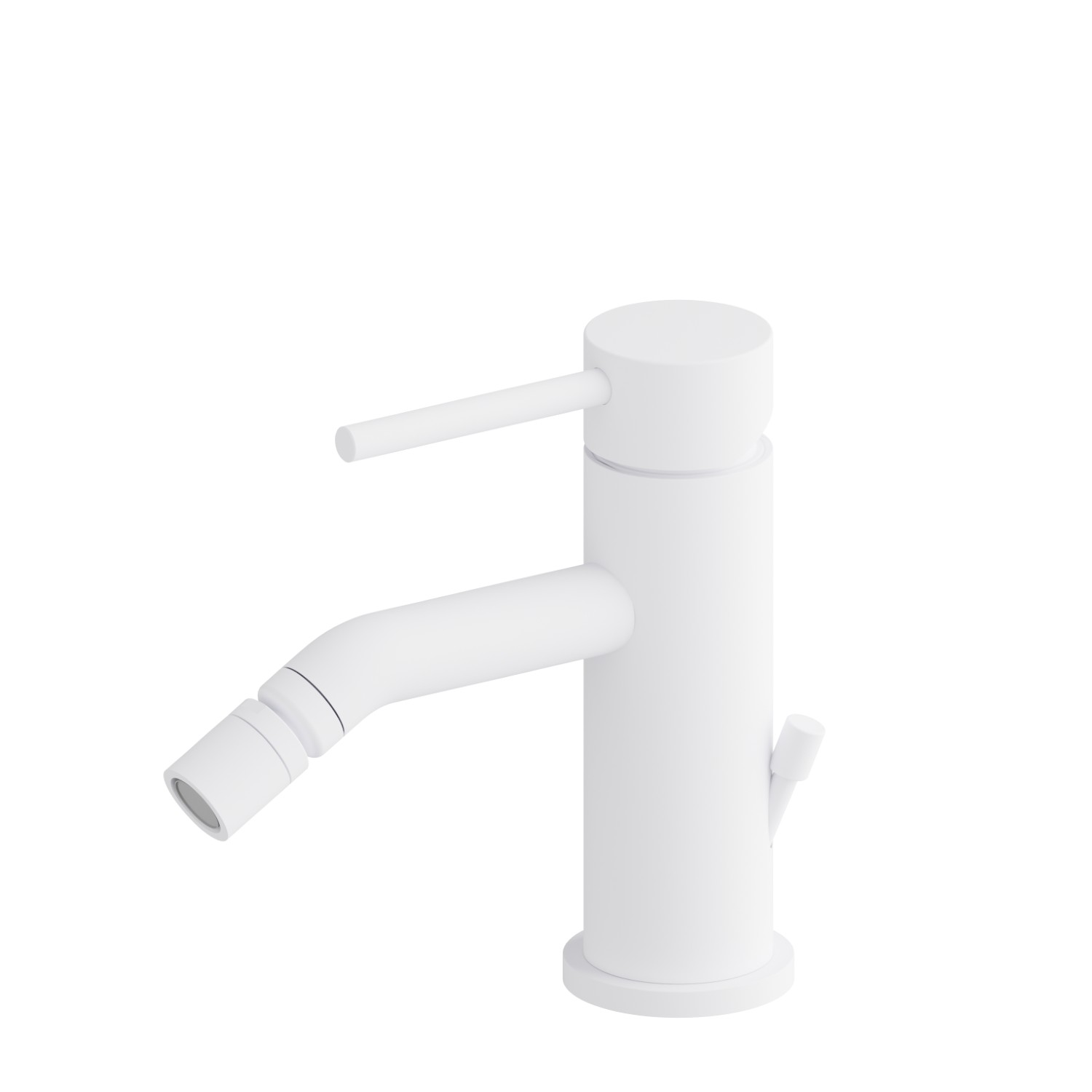 Single lever bidet mixer - finish Matt White
