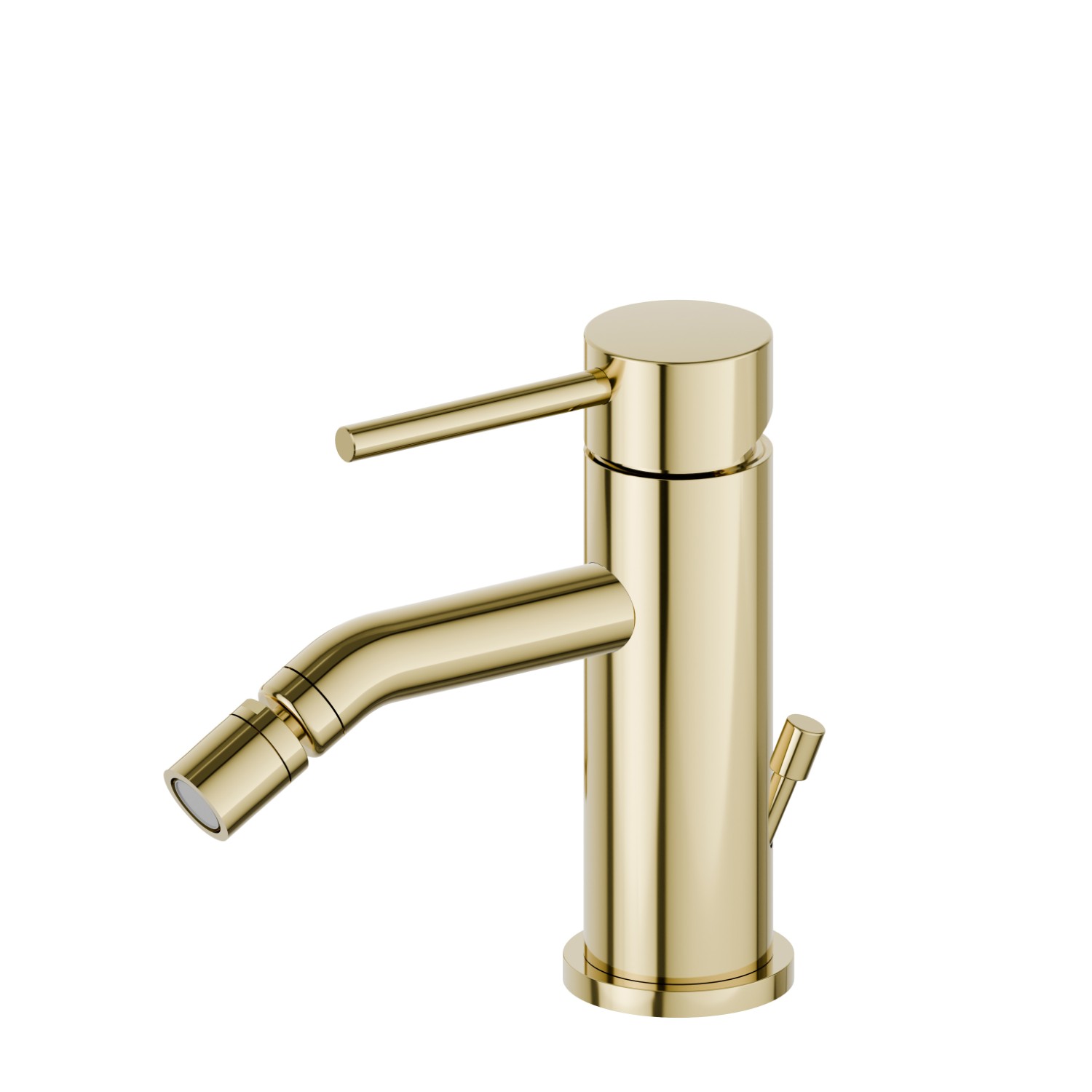 Single lever bidet mixer - finish PVD Glossy Gold