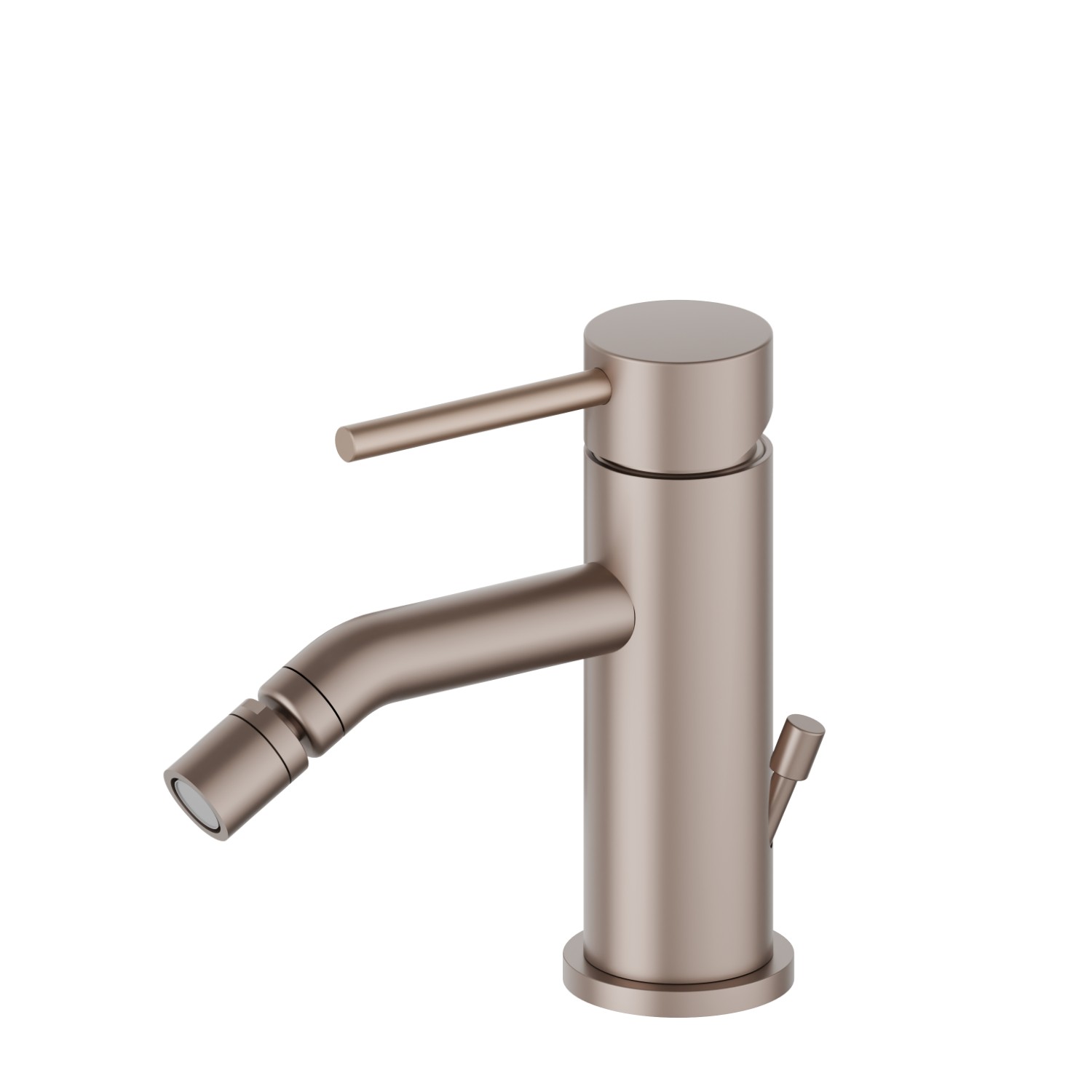Single lever bidet mixer - finish Copper Glossy