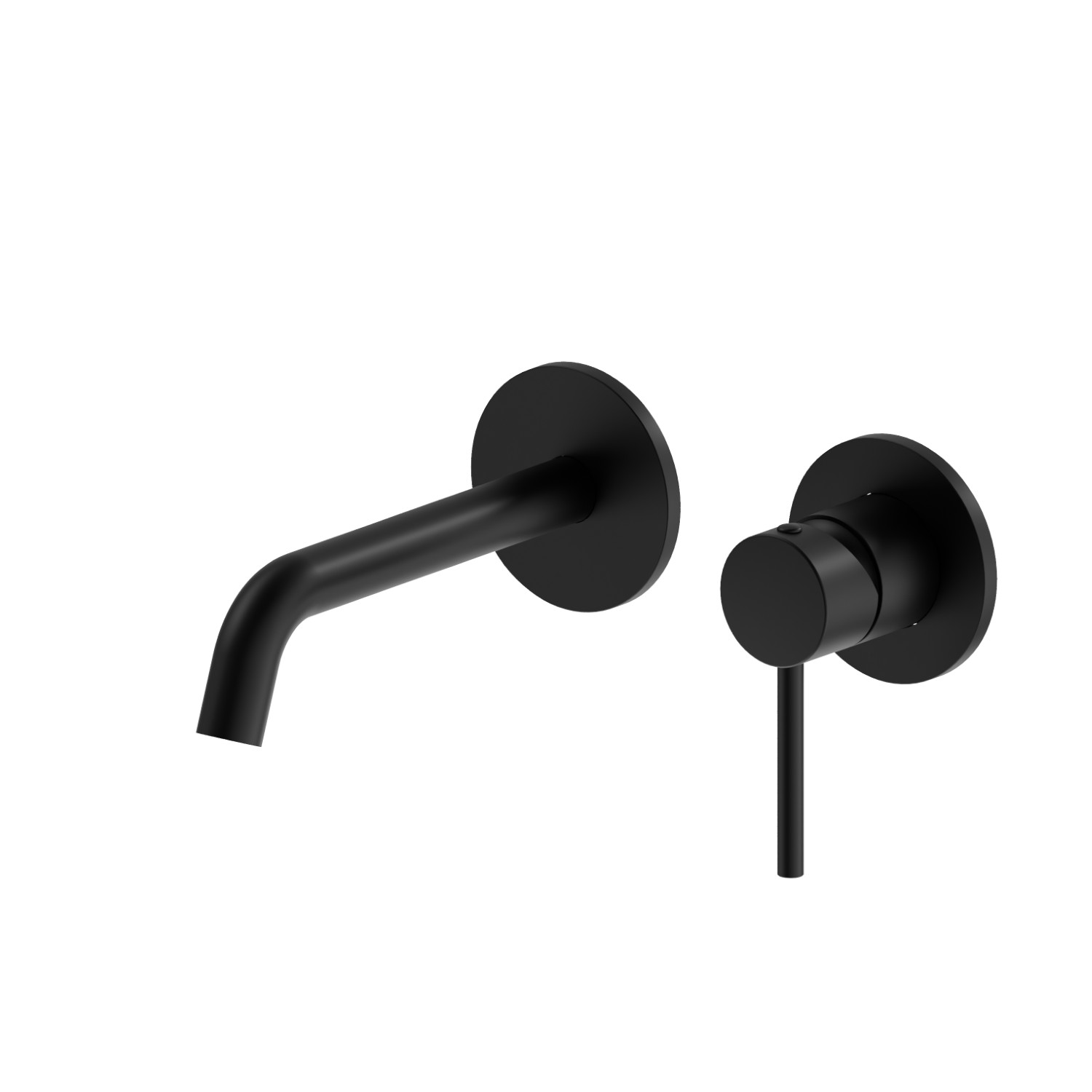 Single lever wall mixer group - finish Matt Black