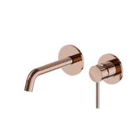 Single lever wall mixer group - finish PVD Copper Bronze