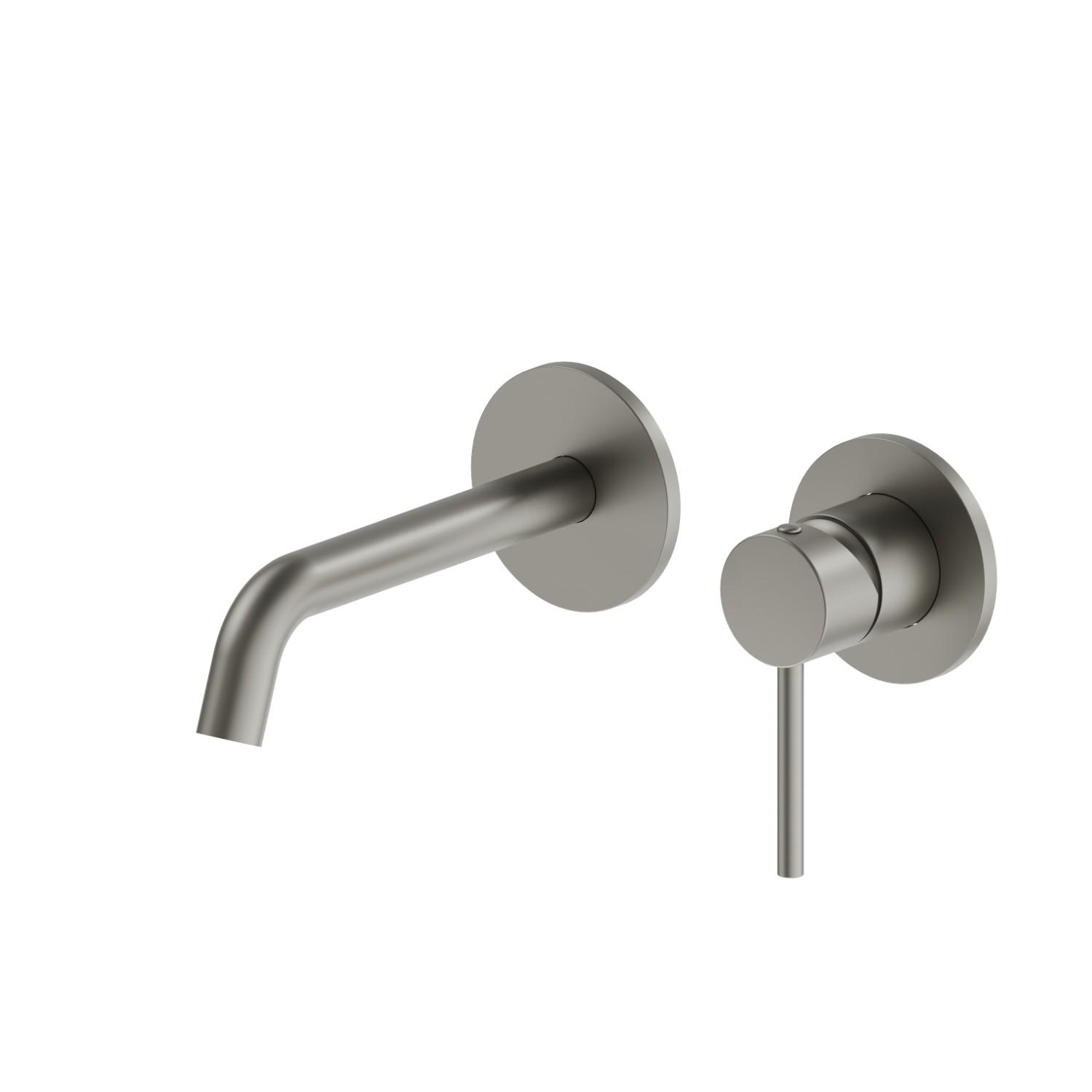 Single lever wall mixer group - finish Titanium Satin