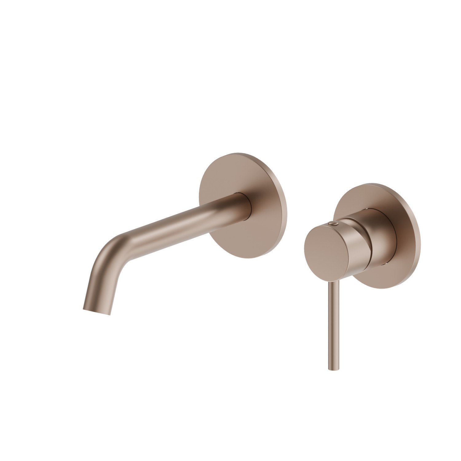 Single lever wall mixer group - finish Copper Satin