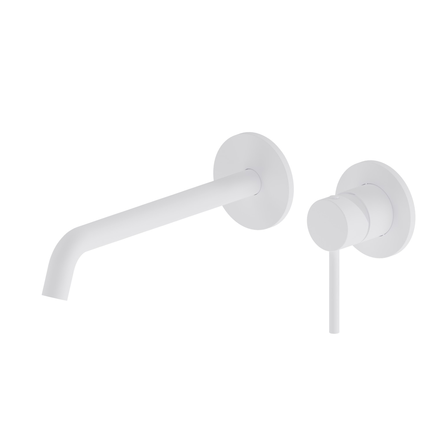 Single lever wall mixer group - finish Matt White