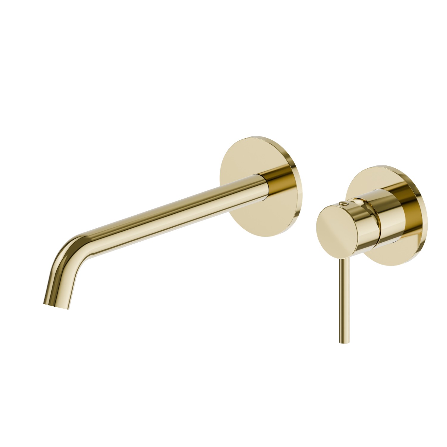 Single lever wall mixer group - finish PVD Glossy Gold