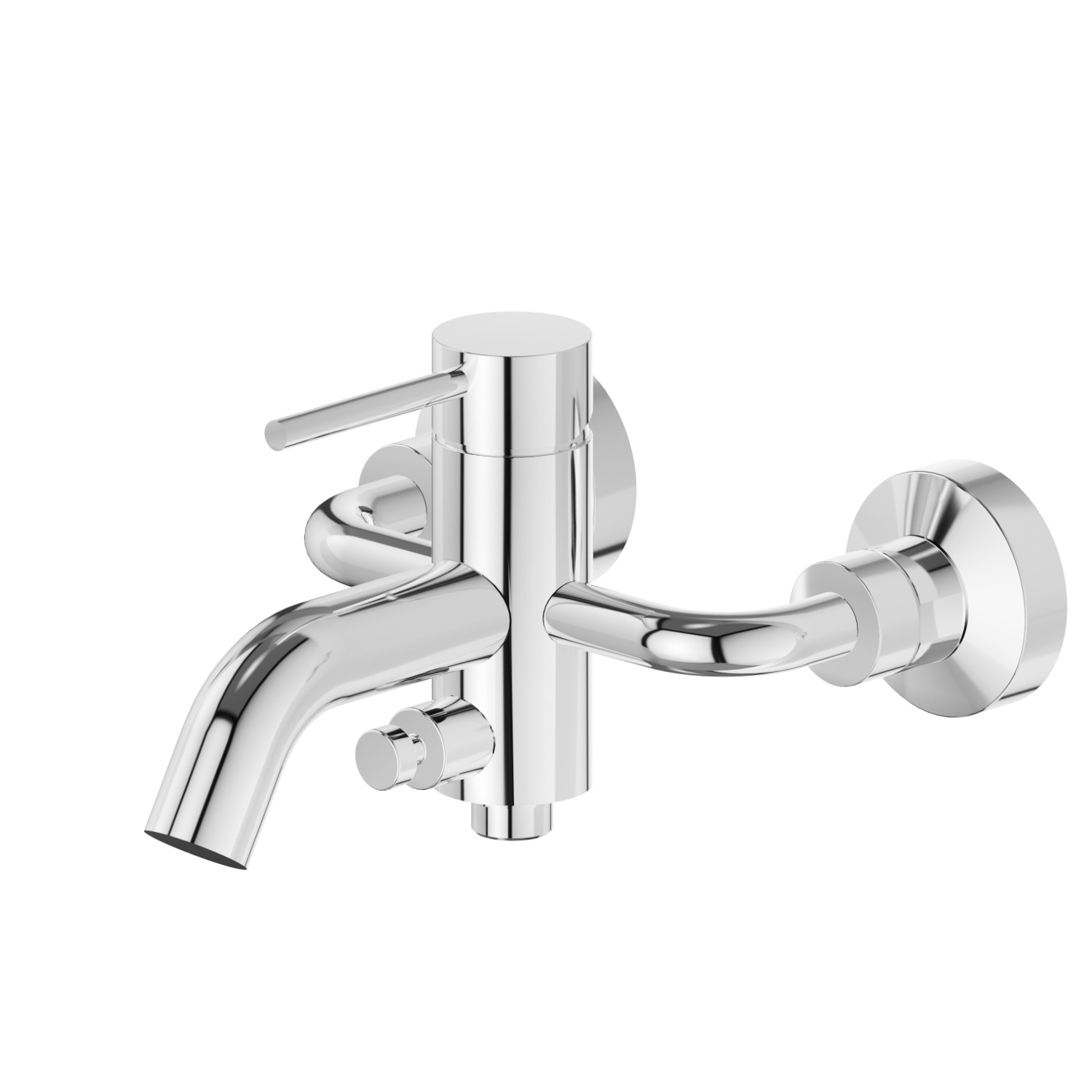 Single lever exposed bath mixer automatic diverter bath/shower set - finish Chrome