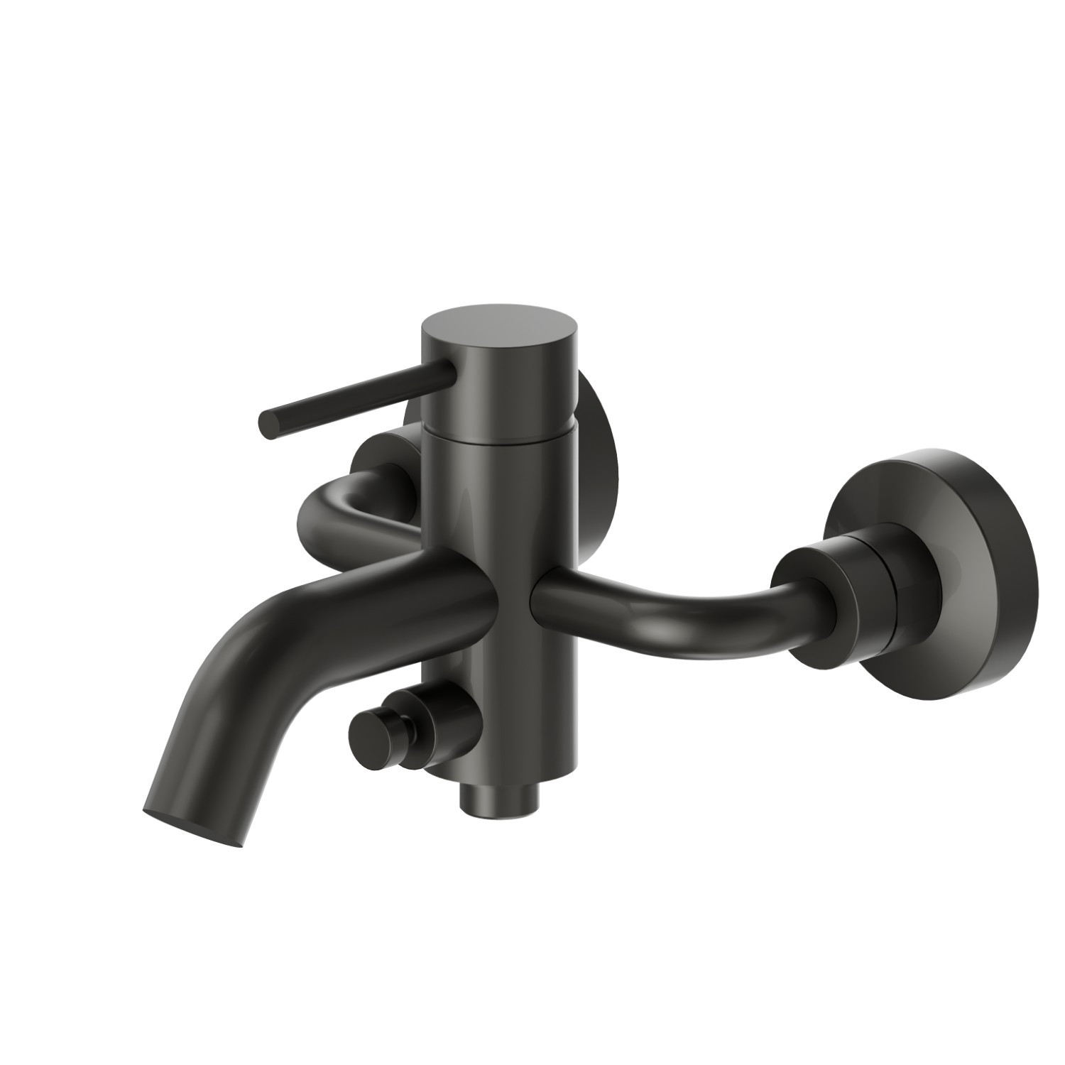 Single lever exposed bath mixer automatic diverter bath/shower set - finish Carbon Satin