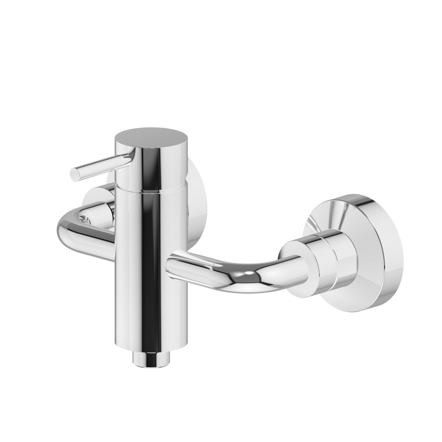 Single lever exposed shower mixer - finish Chrome