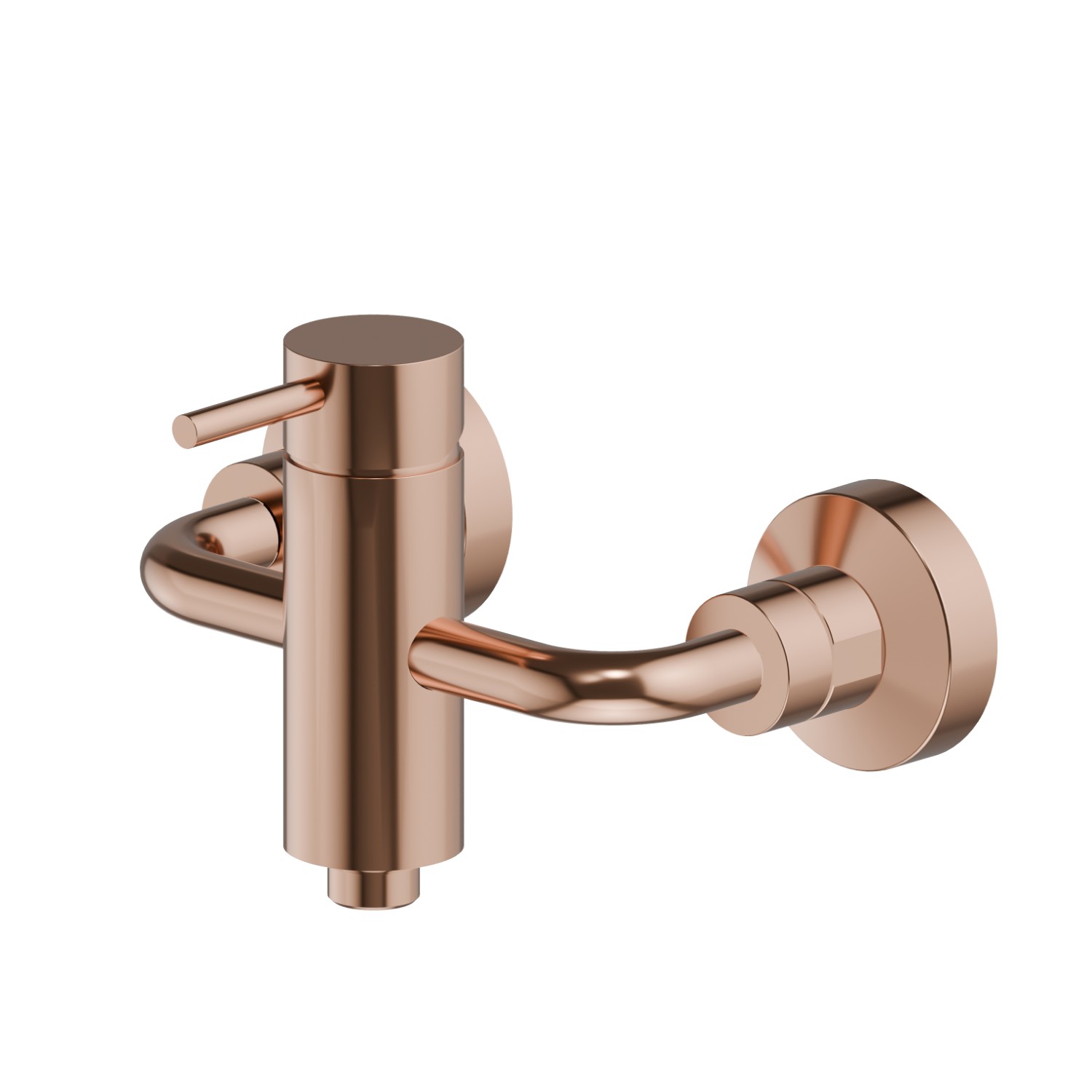 Single lever exposed shower mixer - finish PVD Copper Bronze