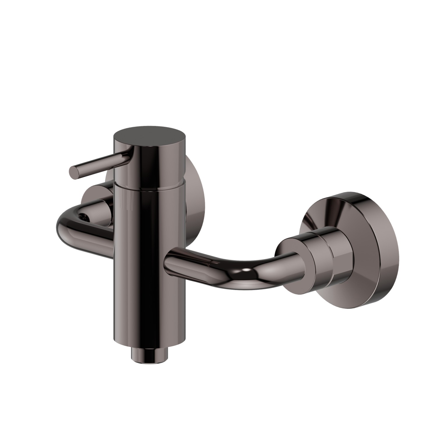 Single lever exposed shower mixer - finish PVD Gun Metal