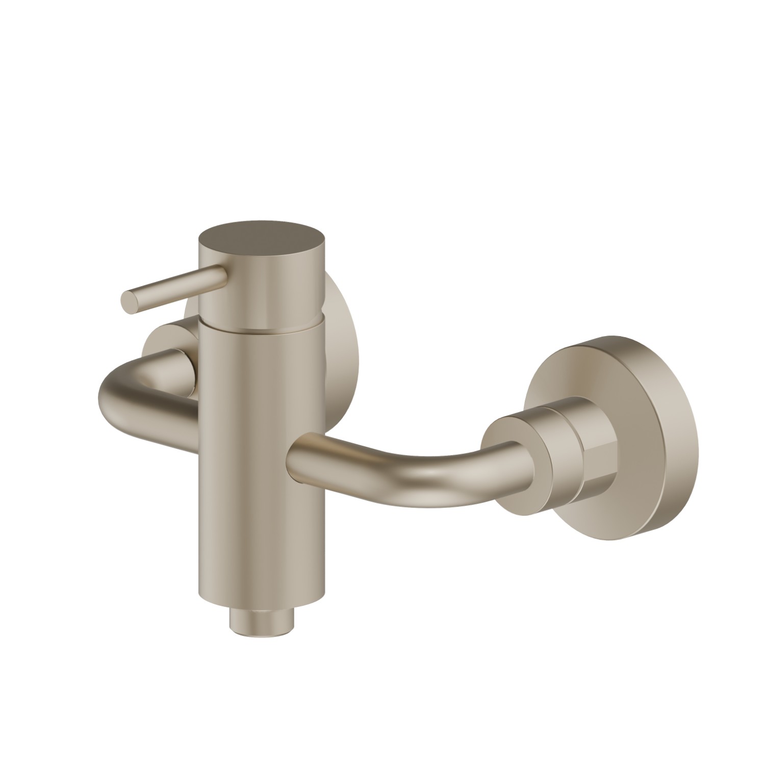 Single lever exposed shower mixer - finish Gold Satin
