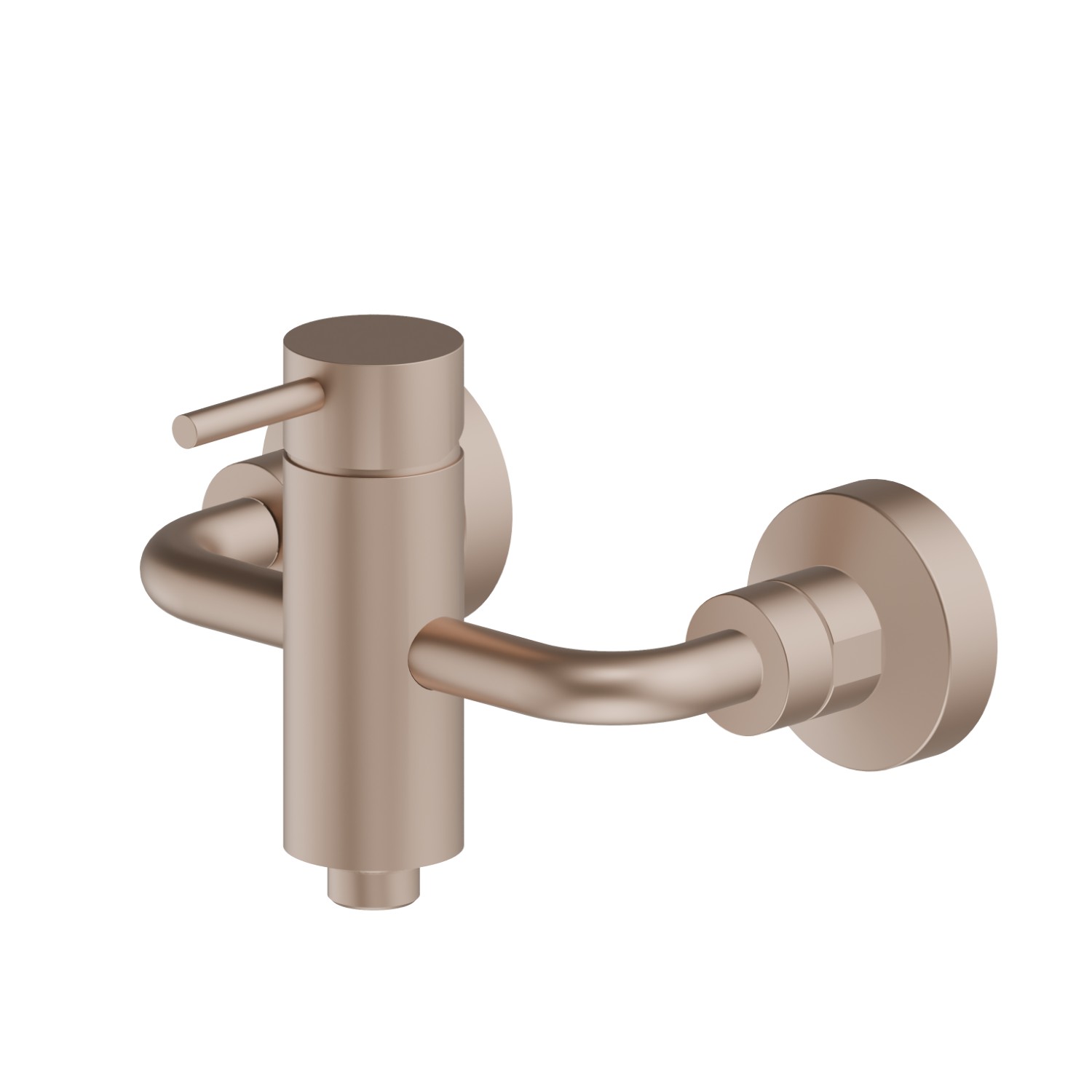 Single lever exposed shower mixer - finish Copper Satin